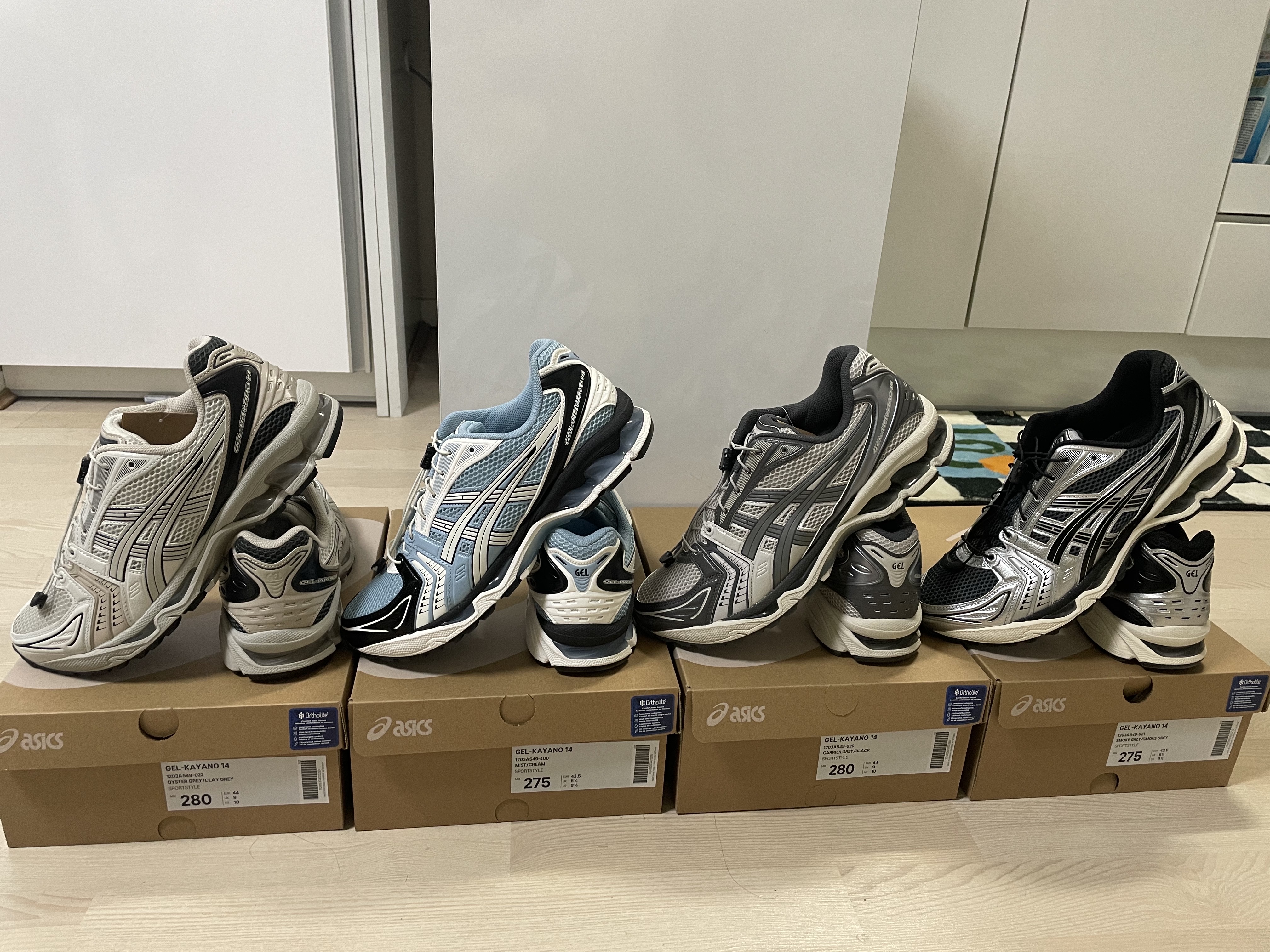 Asics Unlimited Gel-Kayano 14 Smoke Grey, Asics Unlimited Gel-Kayano 14 Carrier Grey Black 착용 스타일