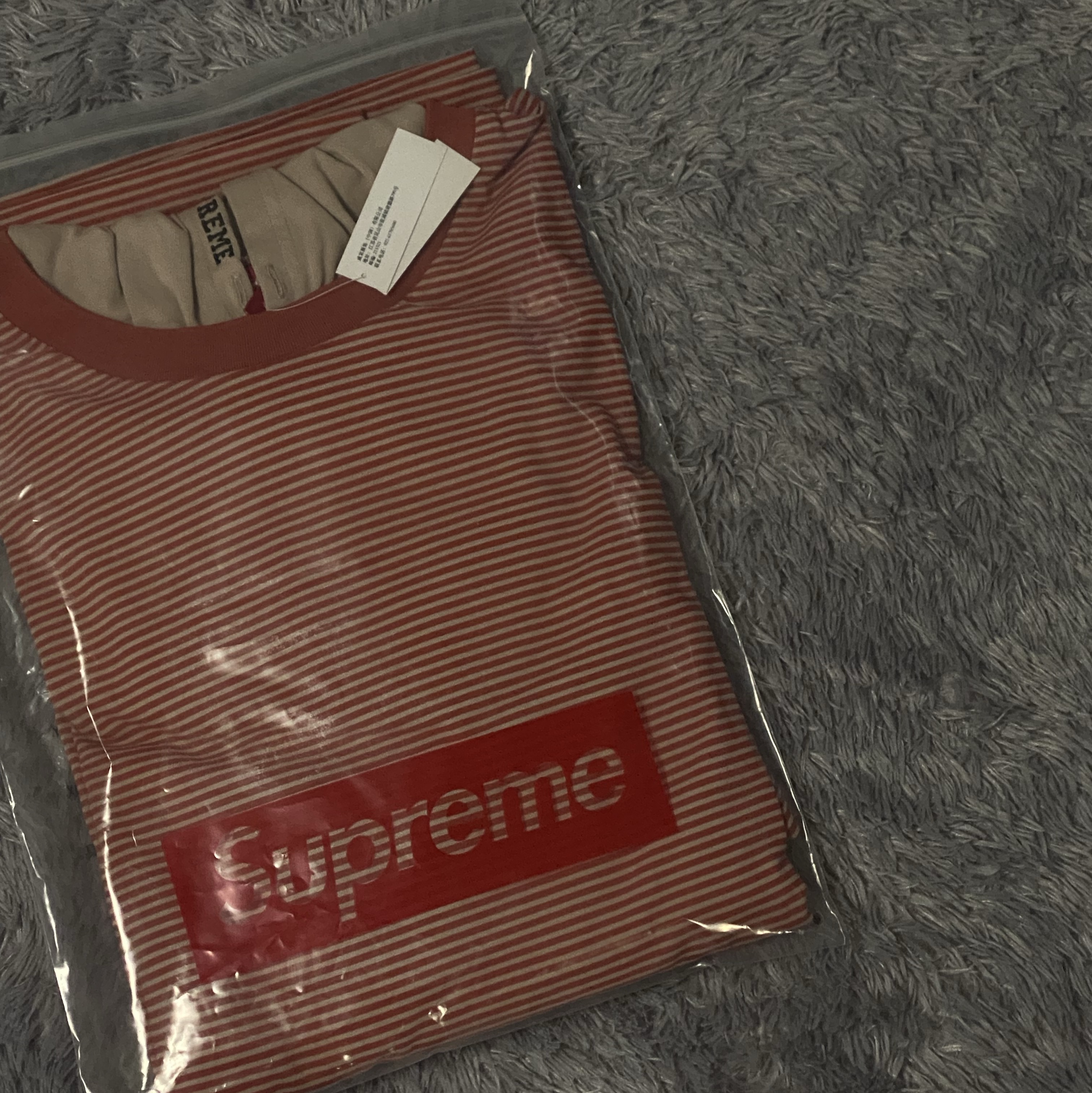 Supreme Layered Hooded L/S Top Tan - 24SS 착용 스타일