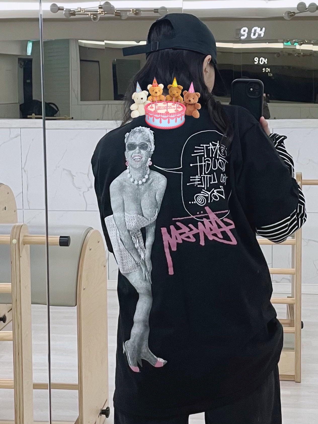 Stussy Skate Tough T-Shirt Black, Lego Birthday Cake 착용 스타일 - 1
