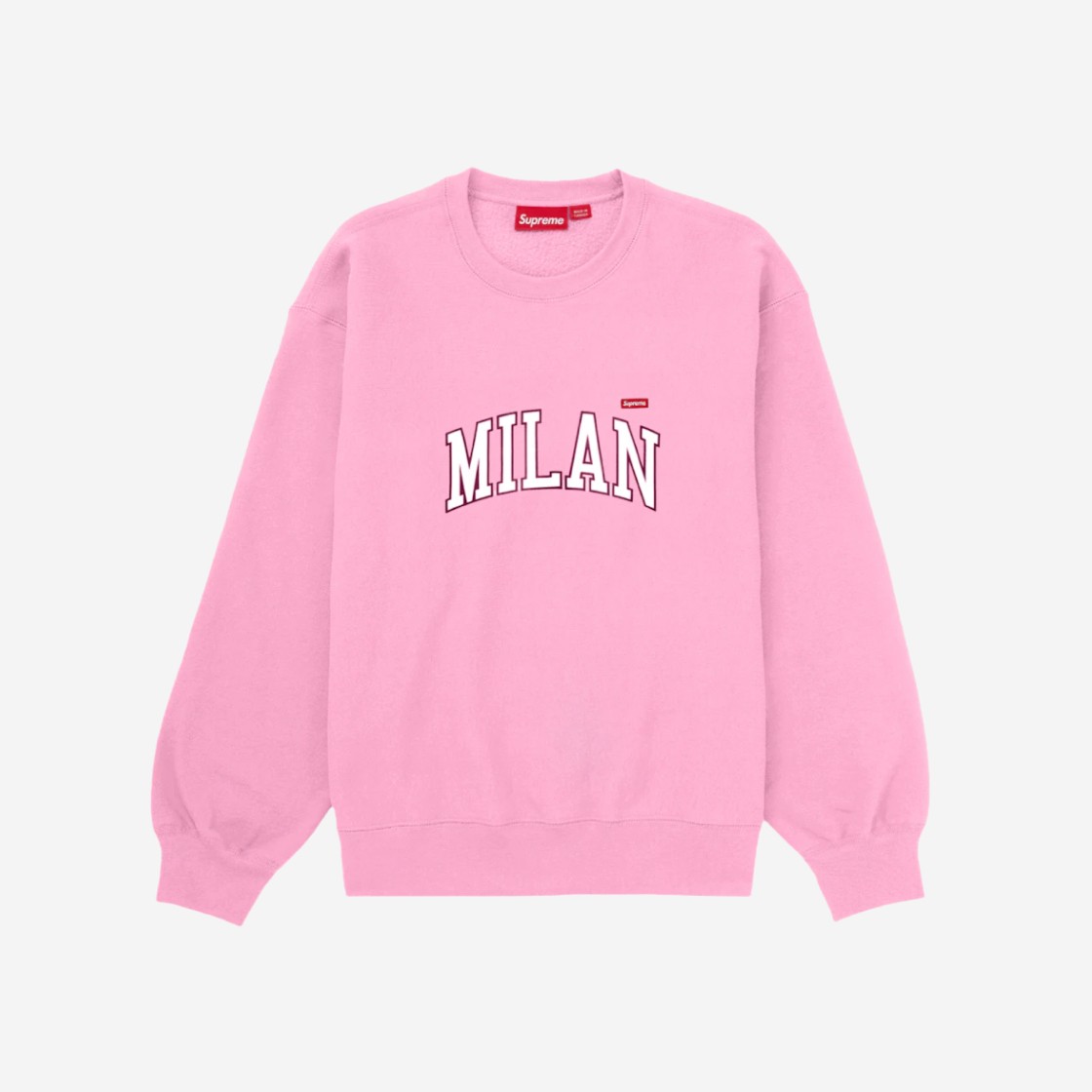 Supreme Milan Shop Small Box Crewneck Pink - 24SS 상세 이미지 1