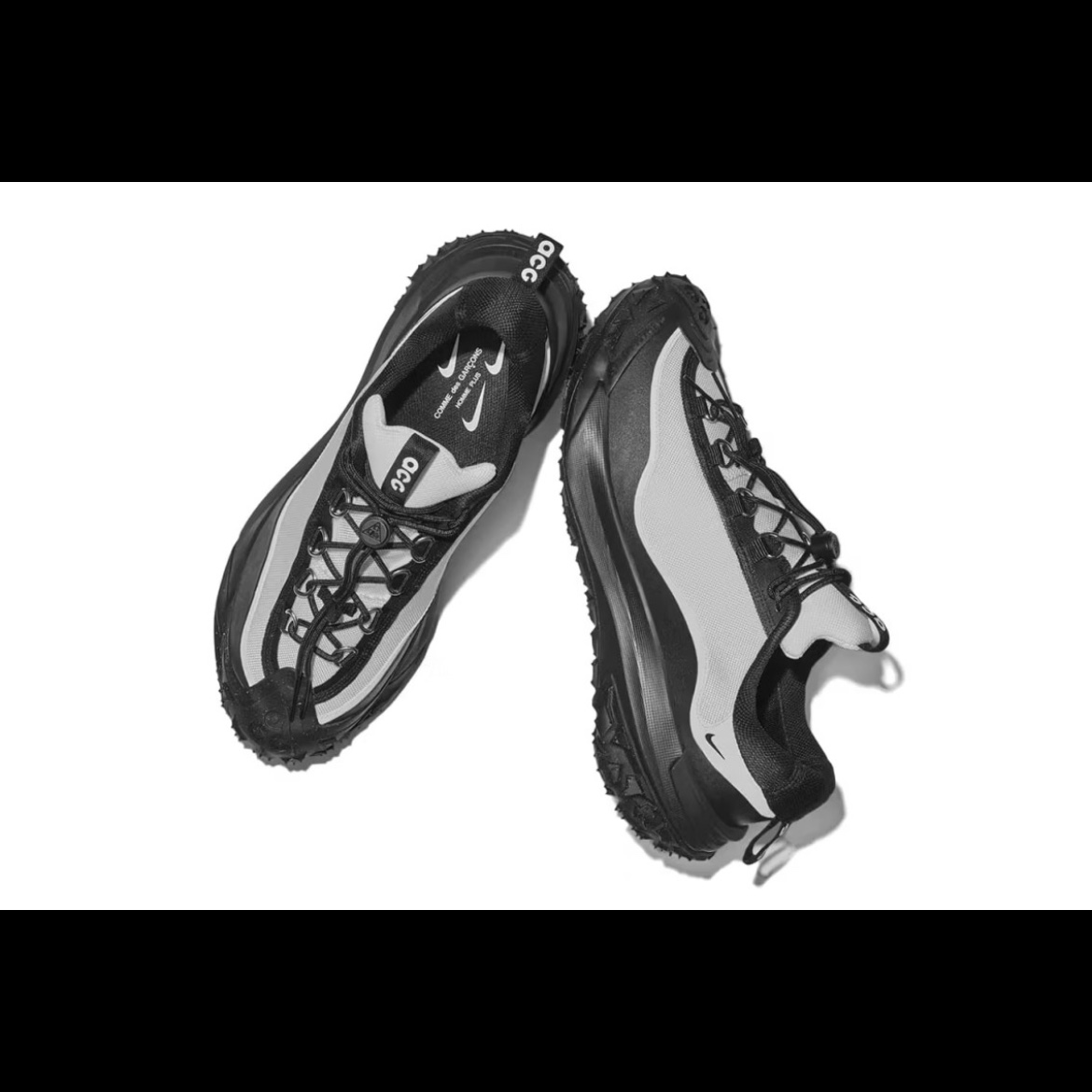 Nike x Comme des Garcons Homme Plus ACG Mountain Fly 2 Low Black, Nike x Comme des Garcons Homme Plus ACG Mountain Fly 2 Low Black White 착용 스타일 - 4
