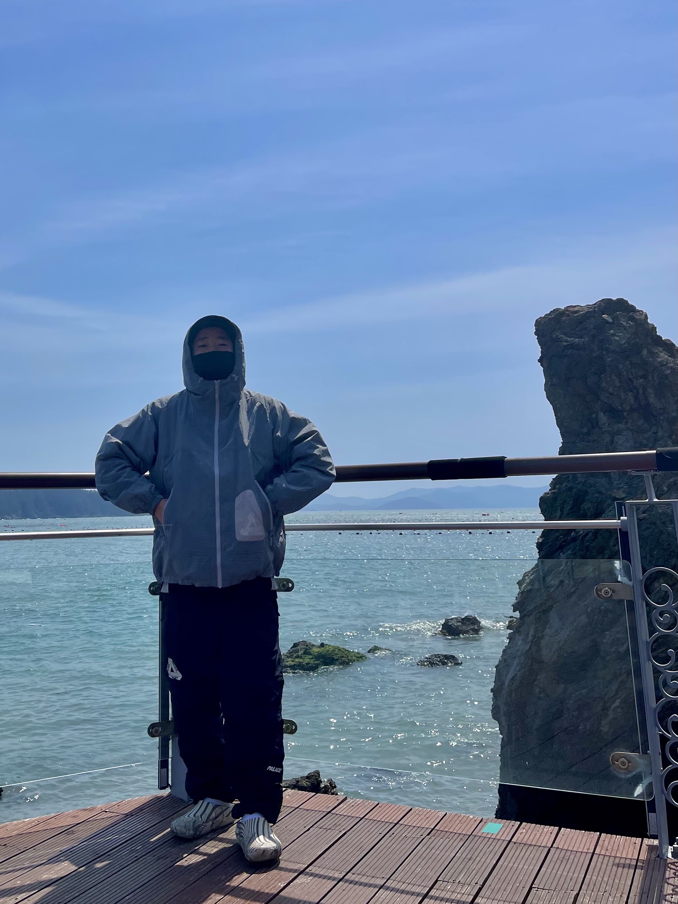 Palace Tri-Ferg Desert 6-Panel Black - 24SS, Palace Zip Off Bottoms Black - 22SS 착용 스타일 - 2