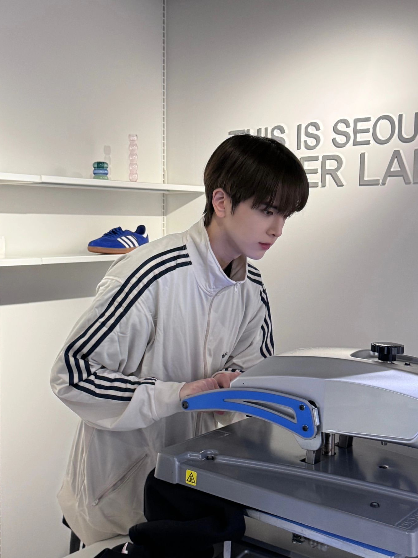 Adidas Originals Beckenbauer Track Top Bliss - KR Sizing 착용 스타일 - 2