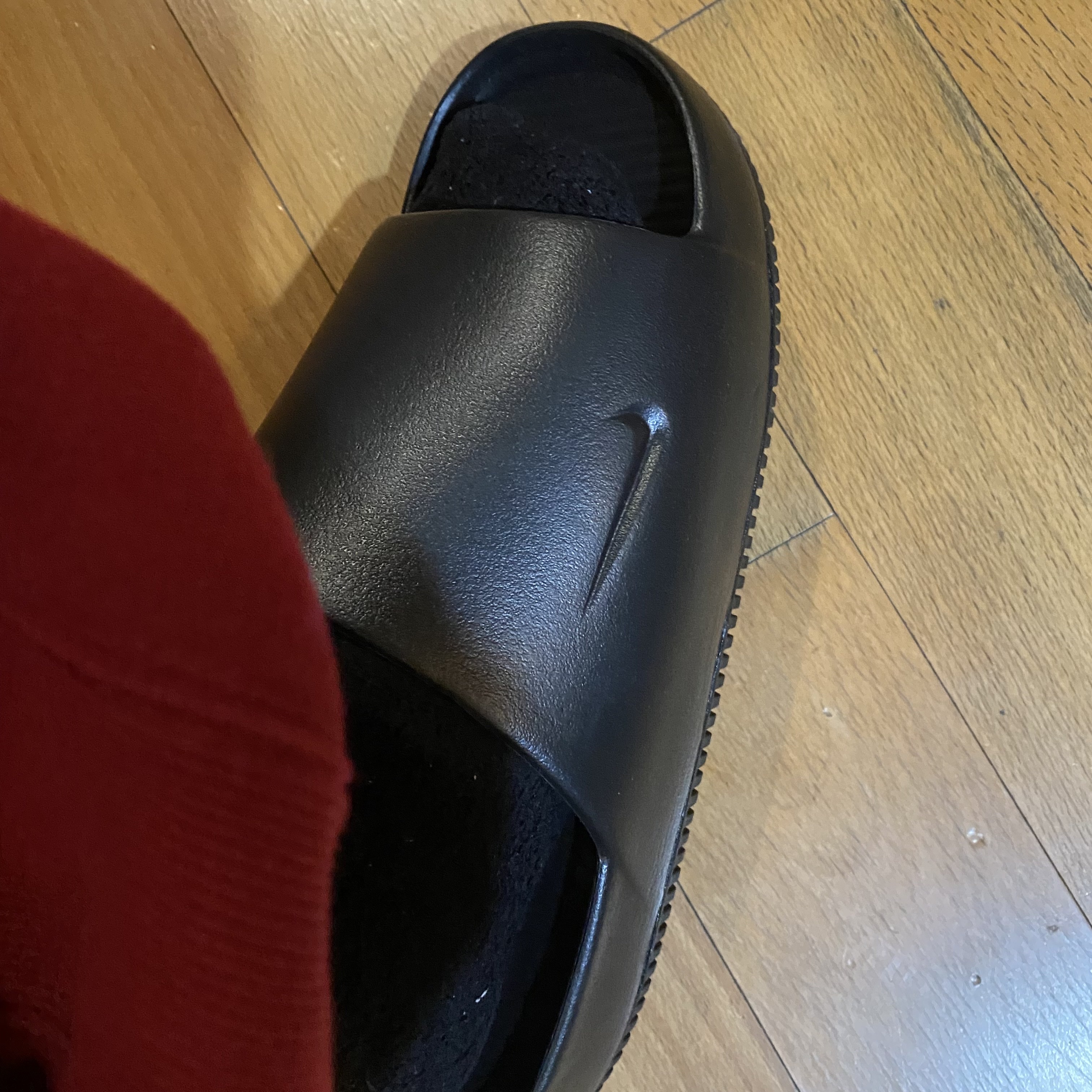 Nike Calm Slide Black 착용 스타일 - 4