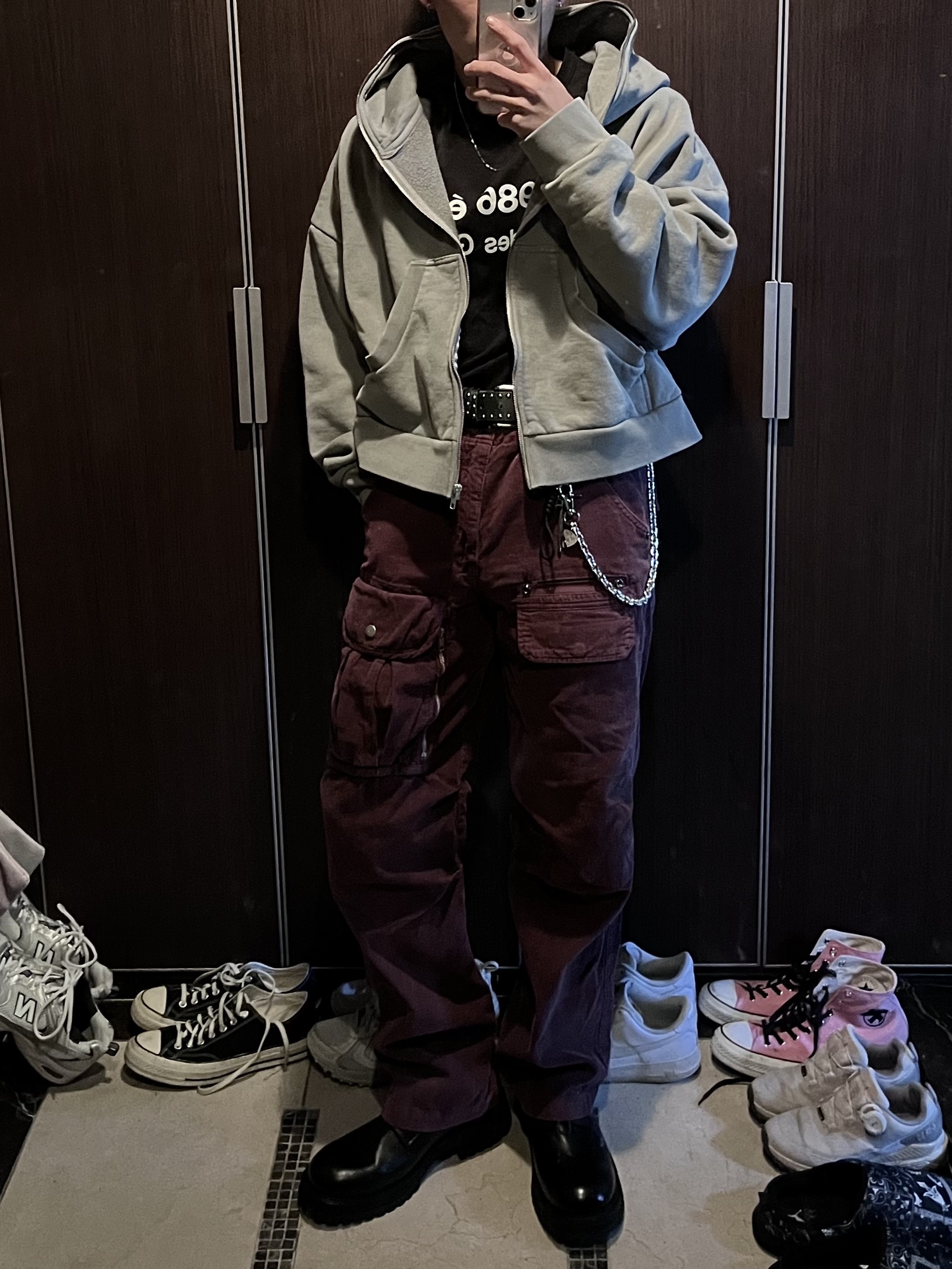 Entire Studios Full Zip Rhino 착용 스타일