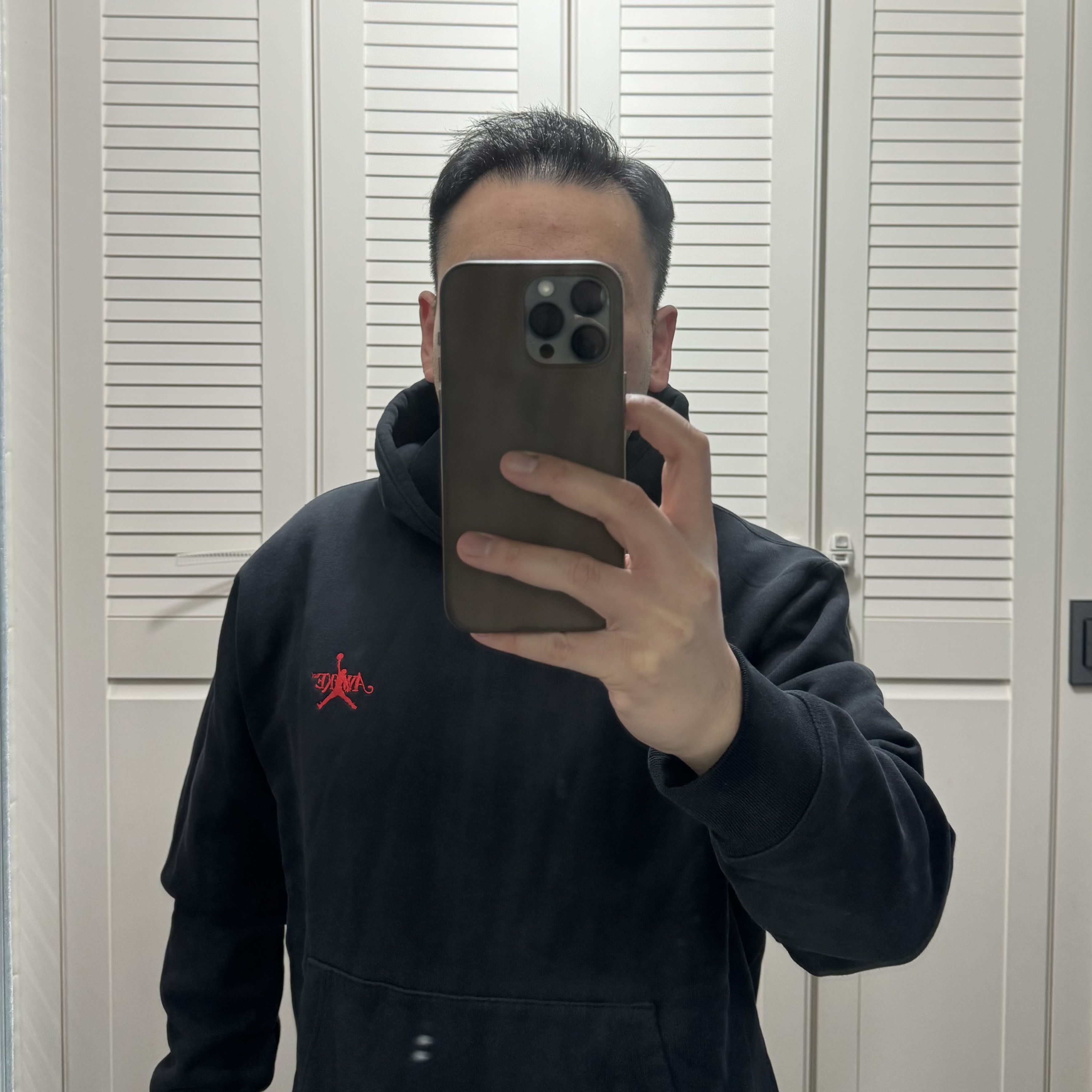 Jordan x Awake NY Fleece Hoodie Black (FQ5443-010) 착용 스타일