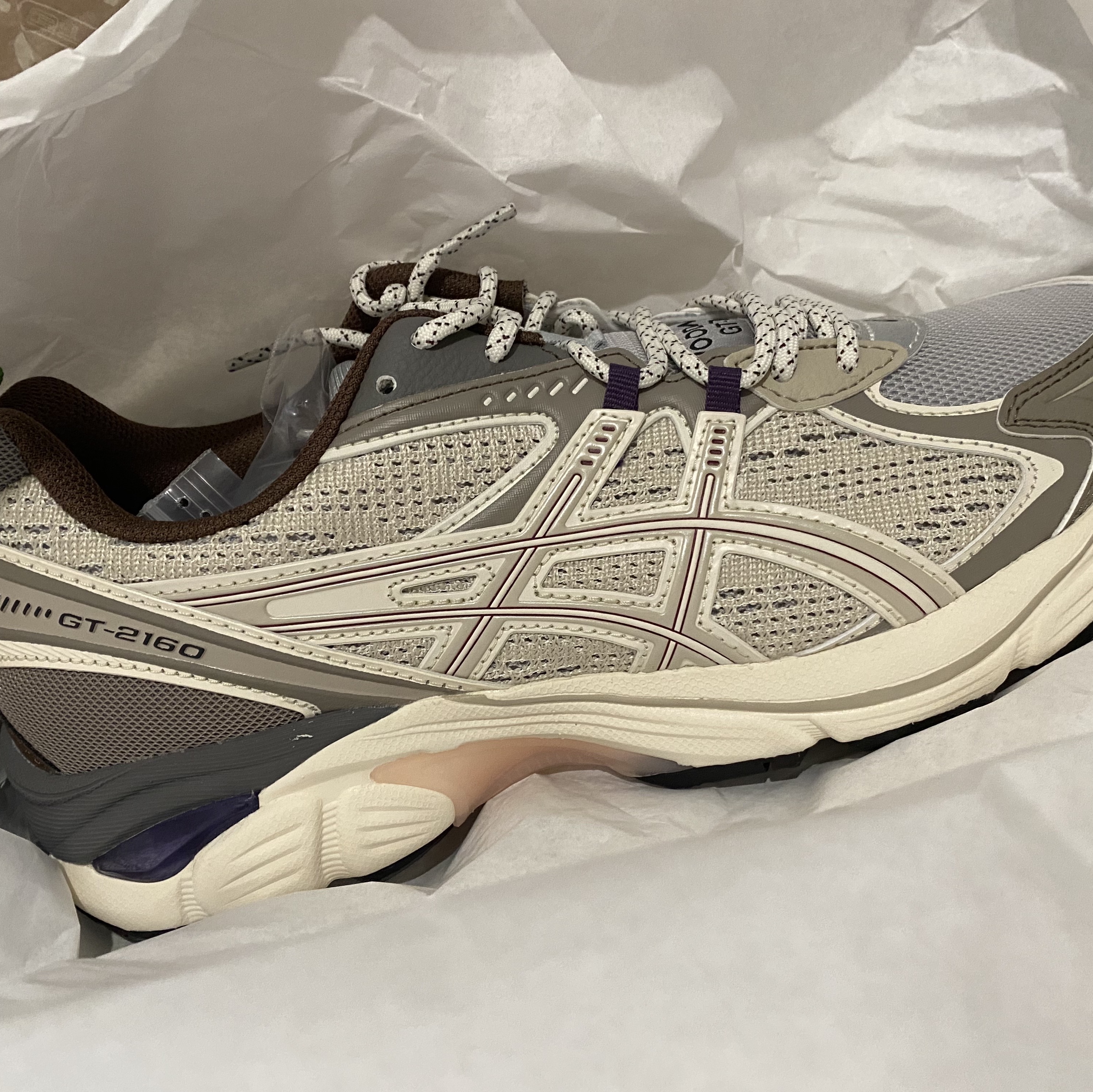 Asics x Wood Wood GT-2160 Cream Oatmeal 착용 스타일
