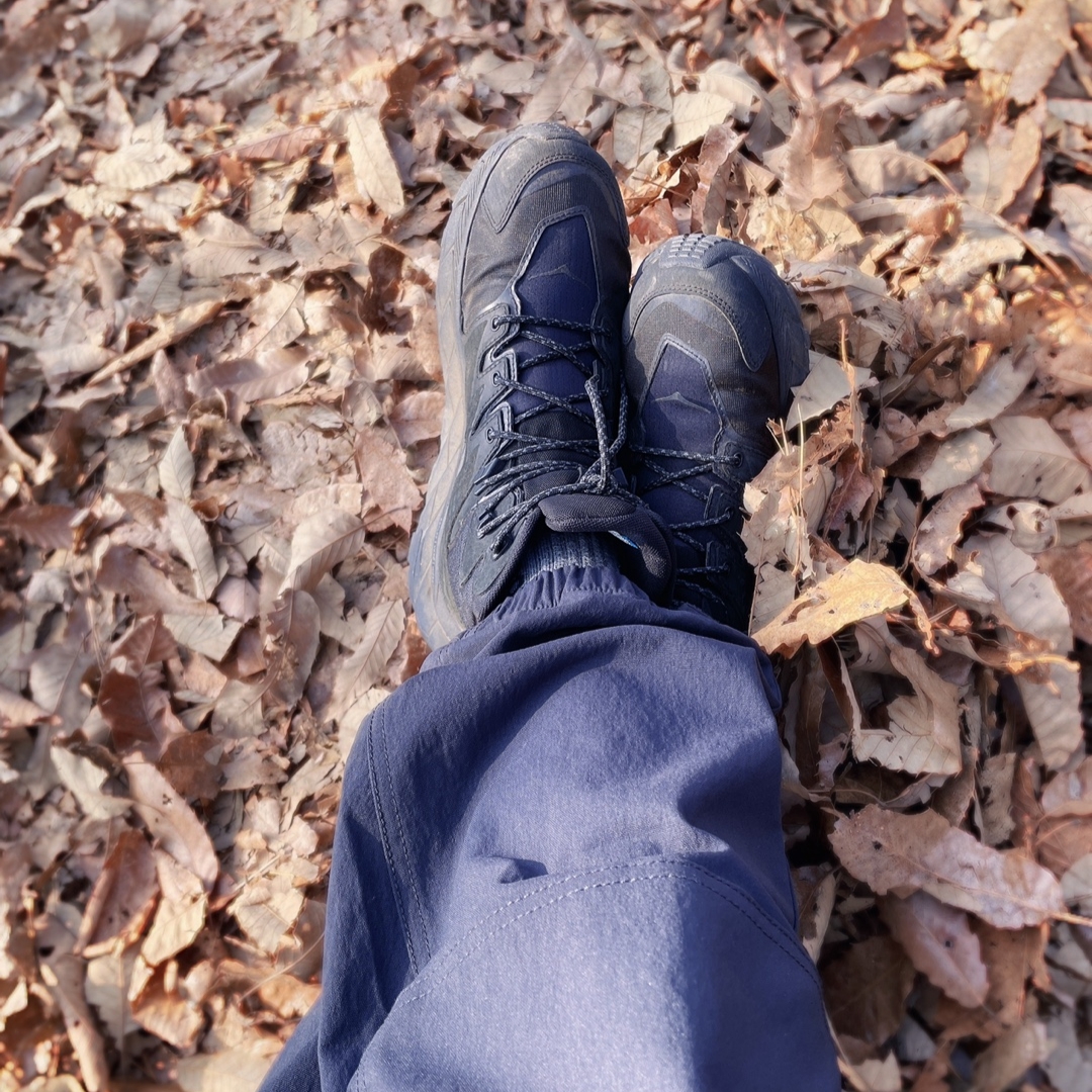 Nike ACG Trail Pants Black Anthracite - Asia 착용 스타일