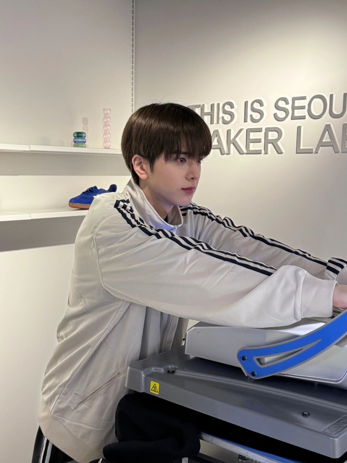 Adidas Originals Beckenbauer Track Top Bliss - KR Sizing 착용 스타일 - 1