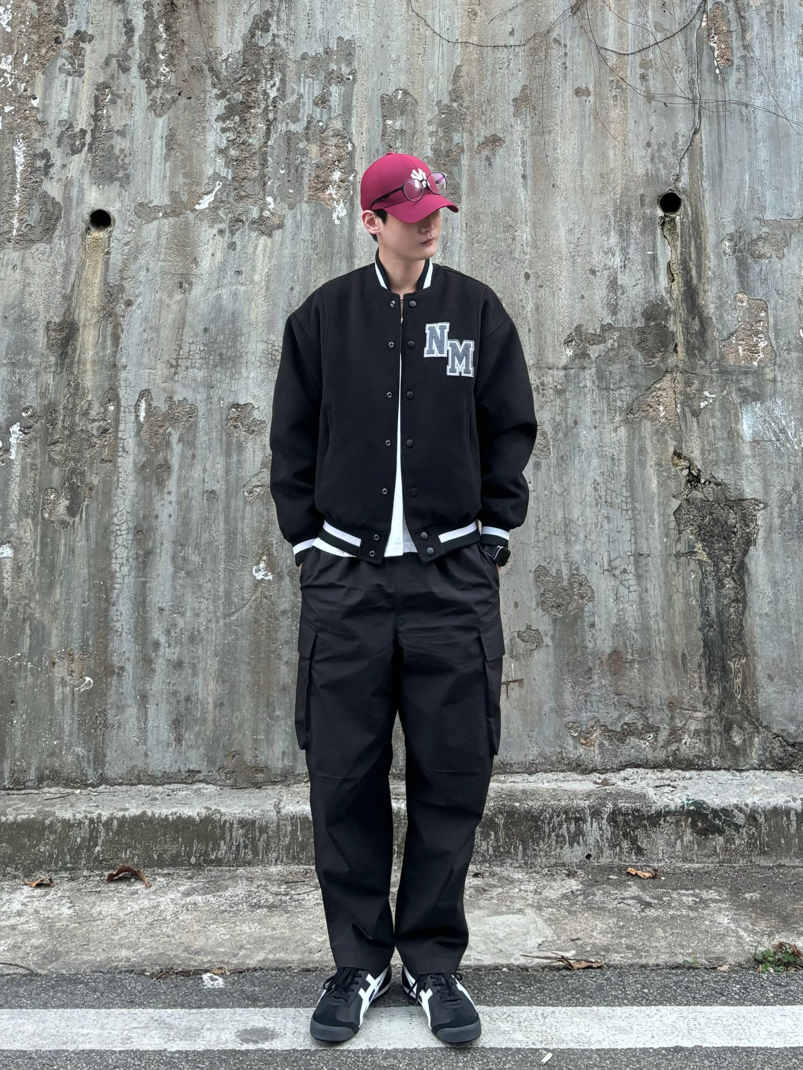 Onitsuka Tiger Mexico 66 Black White 착용 스타일