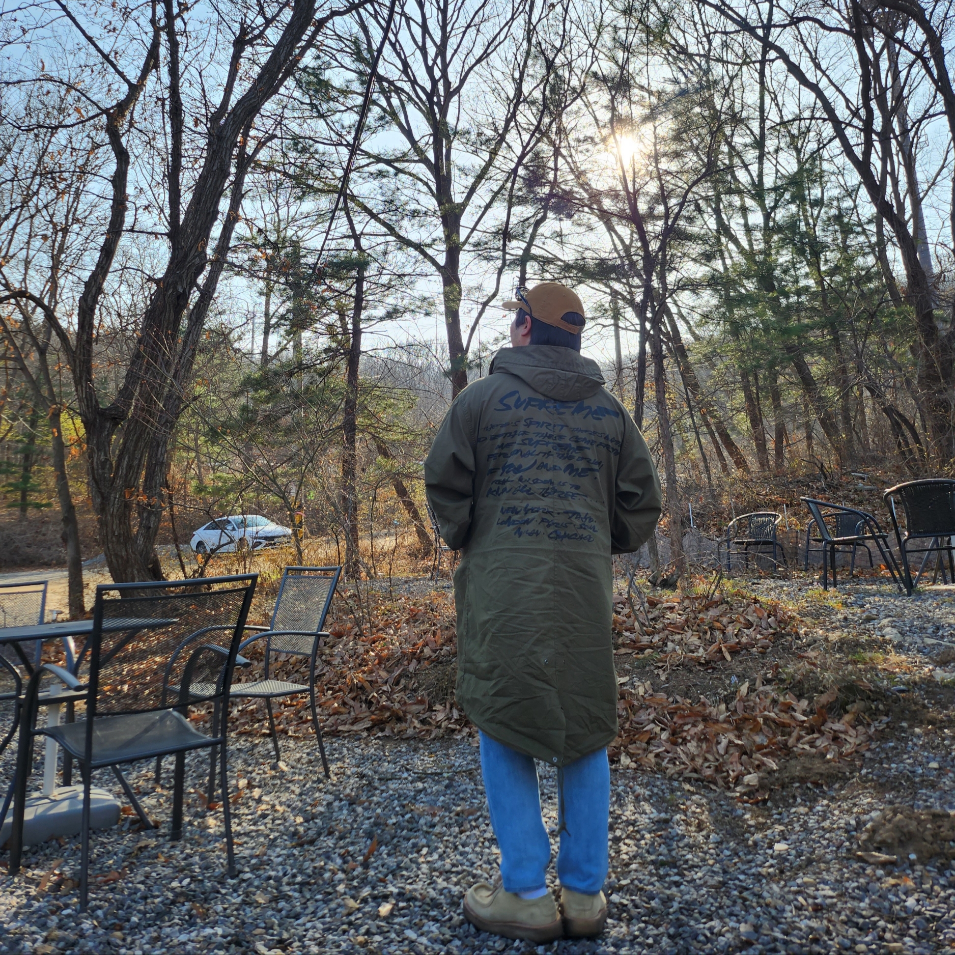 Supreme Futura Fishtail Parka Olive - 24SS 착용 스타일 - 2