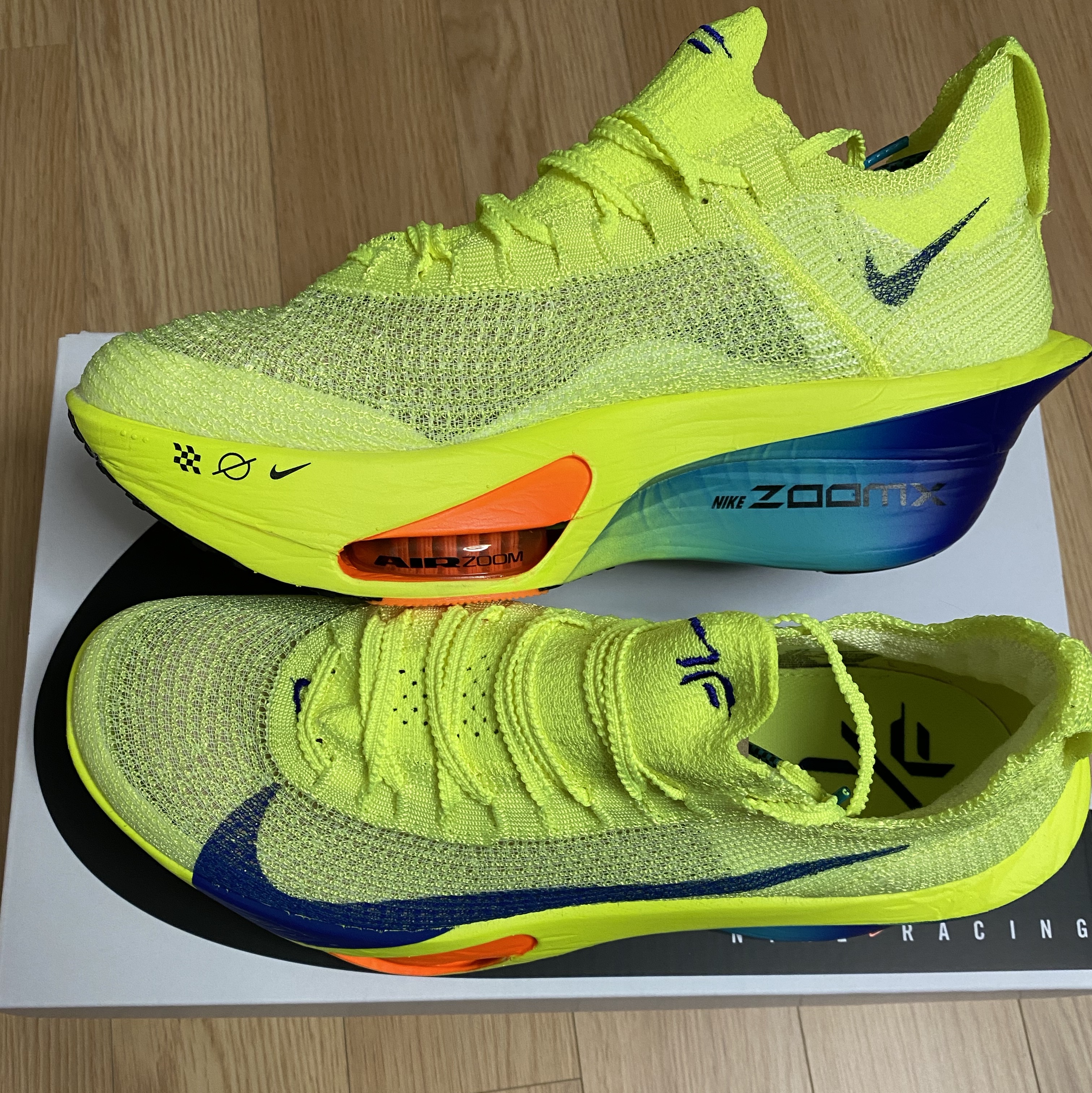 Nike Air Zoom Alphafly Next% 3 Volt 착용 스타일