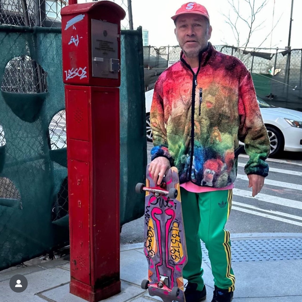 Supreme Muppets Fleece Jacket Multicolor - 24SS 착용 스타일 - 4