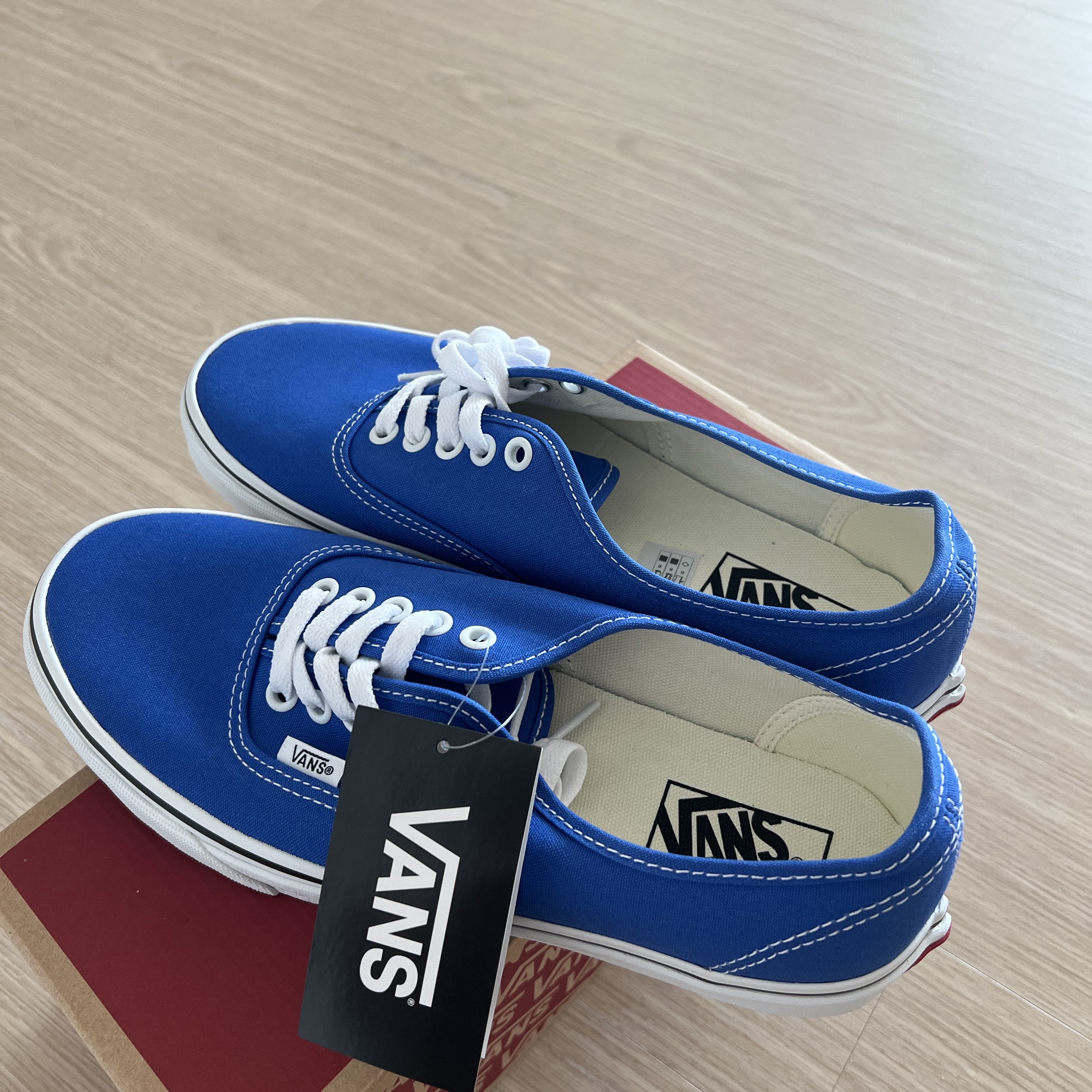 Vans Authentic Color Theory Dazzling Blue 착용 스타일