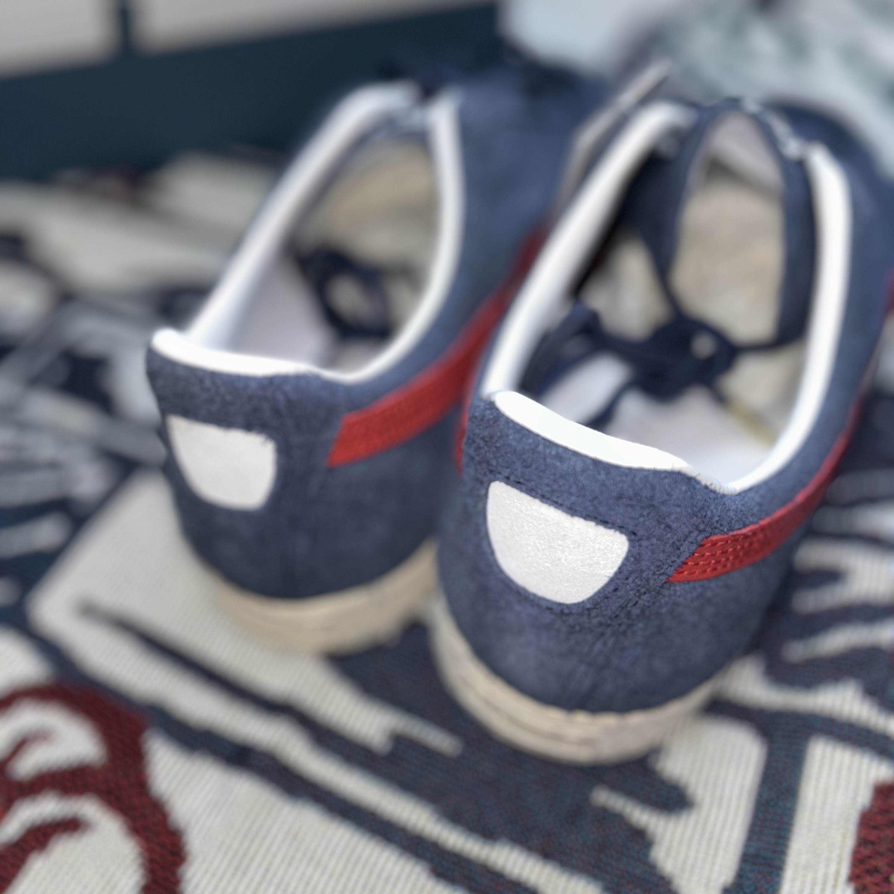Puma Clyde Soho London New Navy Dark Red 착용 스타일 - 4