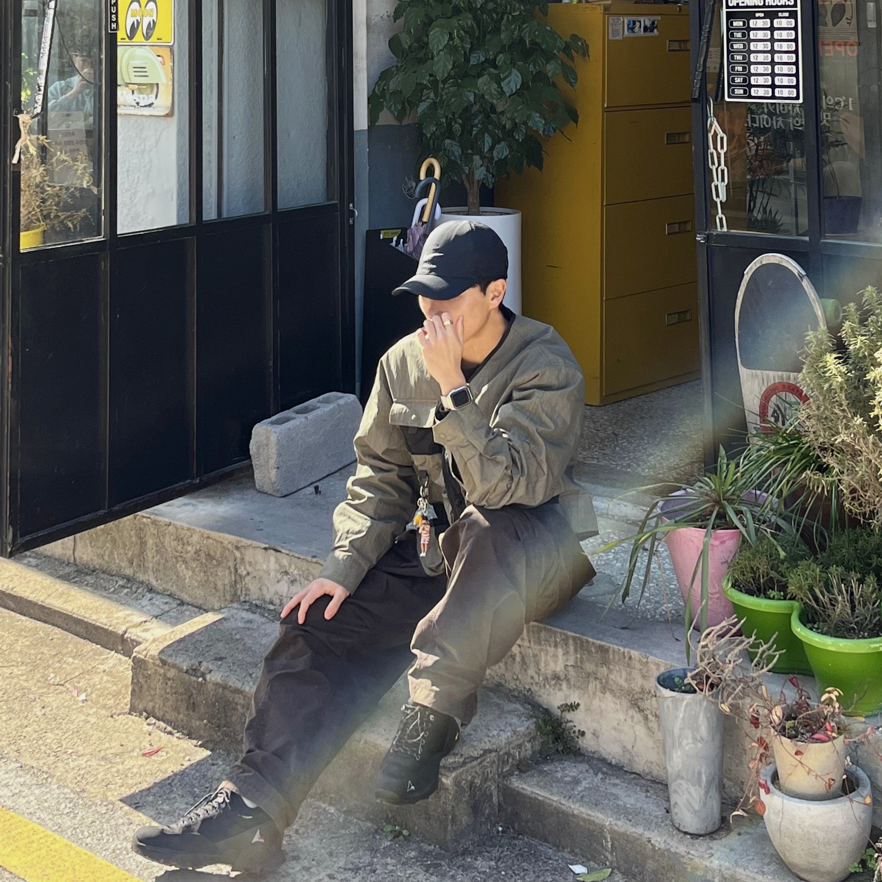 Roa Hiking Neal Black 착용 스타일 - 1