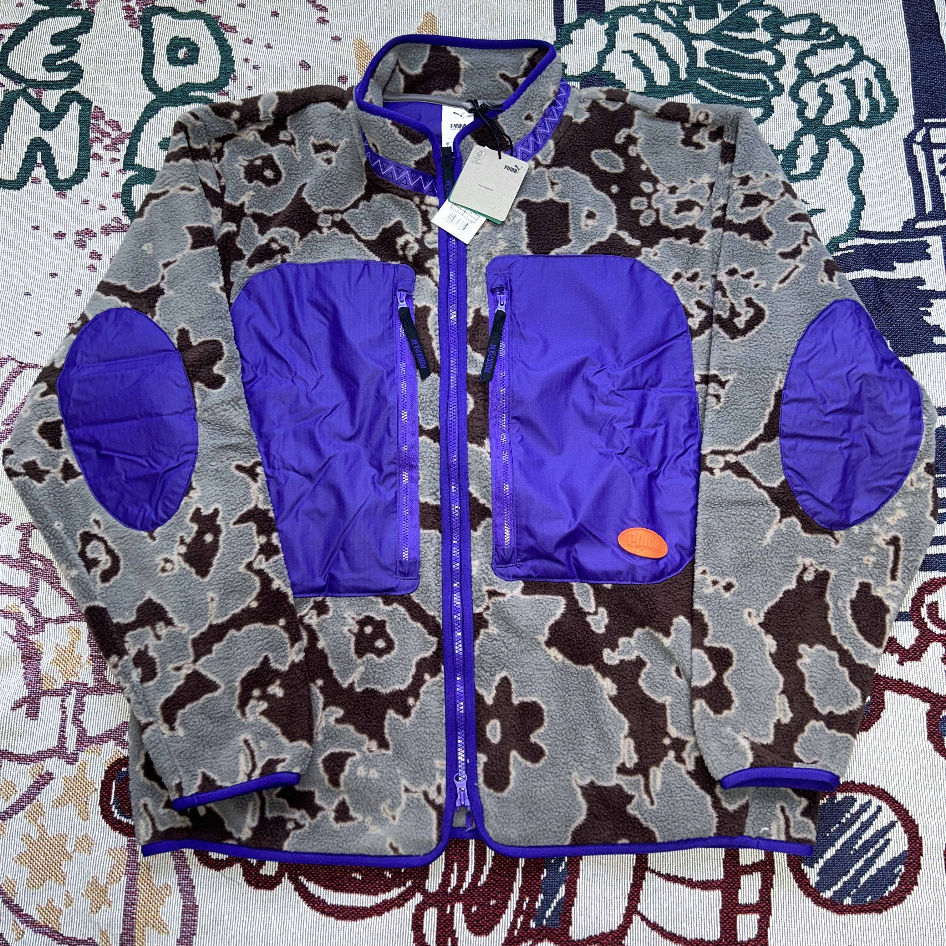 Puma x P.A.M. Polar Fleece Jacket Cloudburst 착용 스타일 - 2