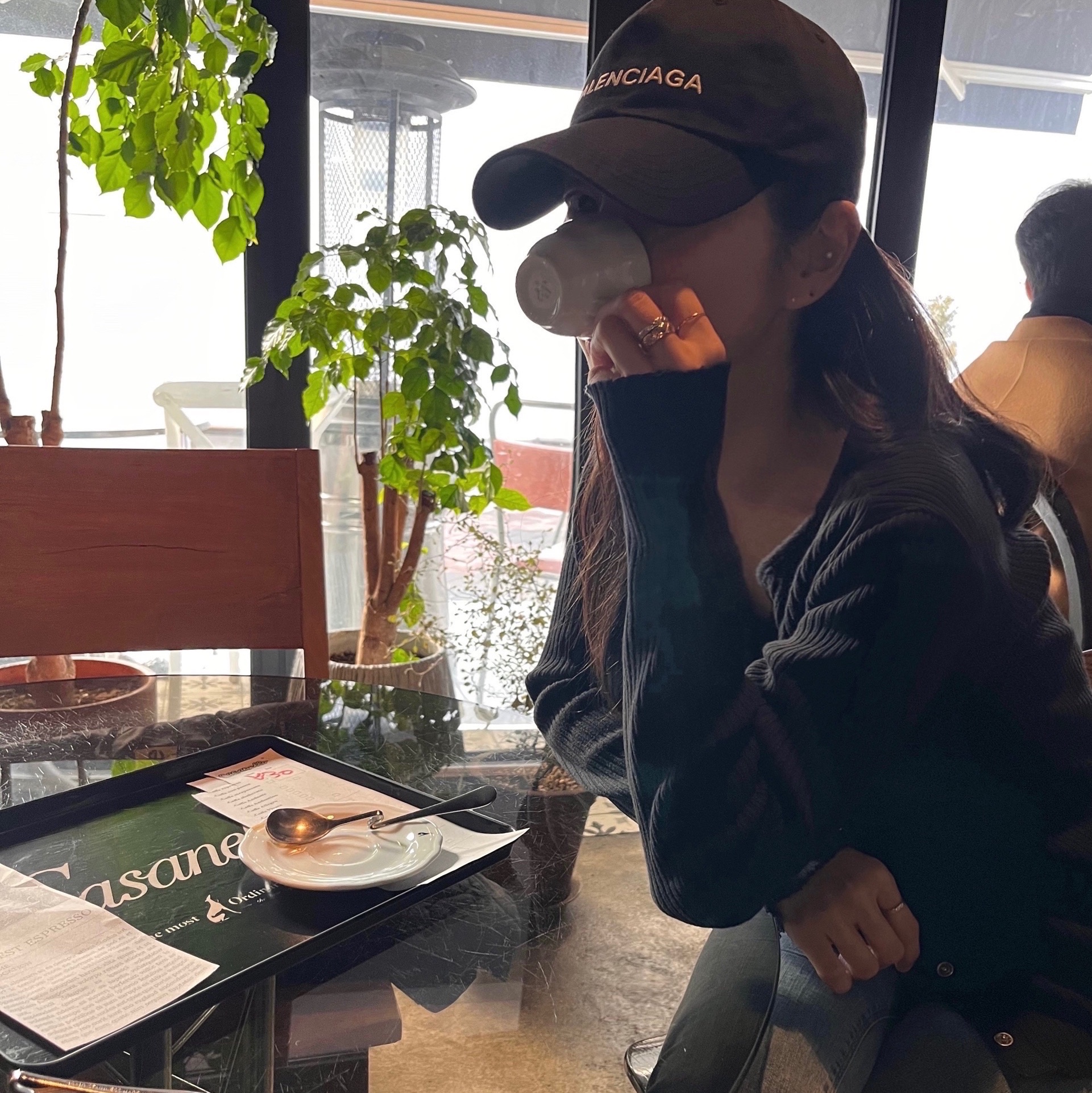 Balenciaga Logo Cap Black, Balenciaga Logo Visor Cap Black 착용 스타일 - 5