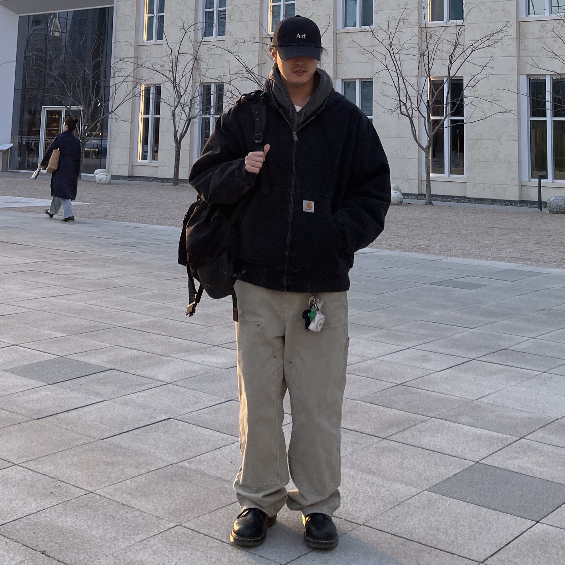 Carhartt WIP Maitland Denim OG Active Jacket Black Stone Washed 착용 스타일