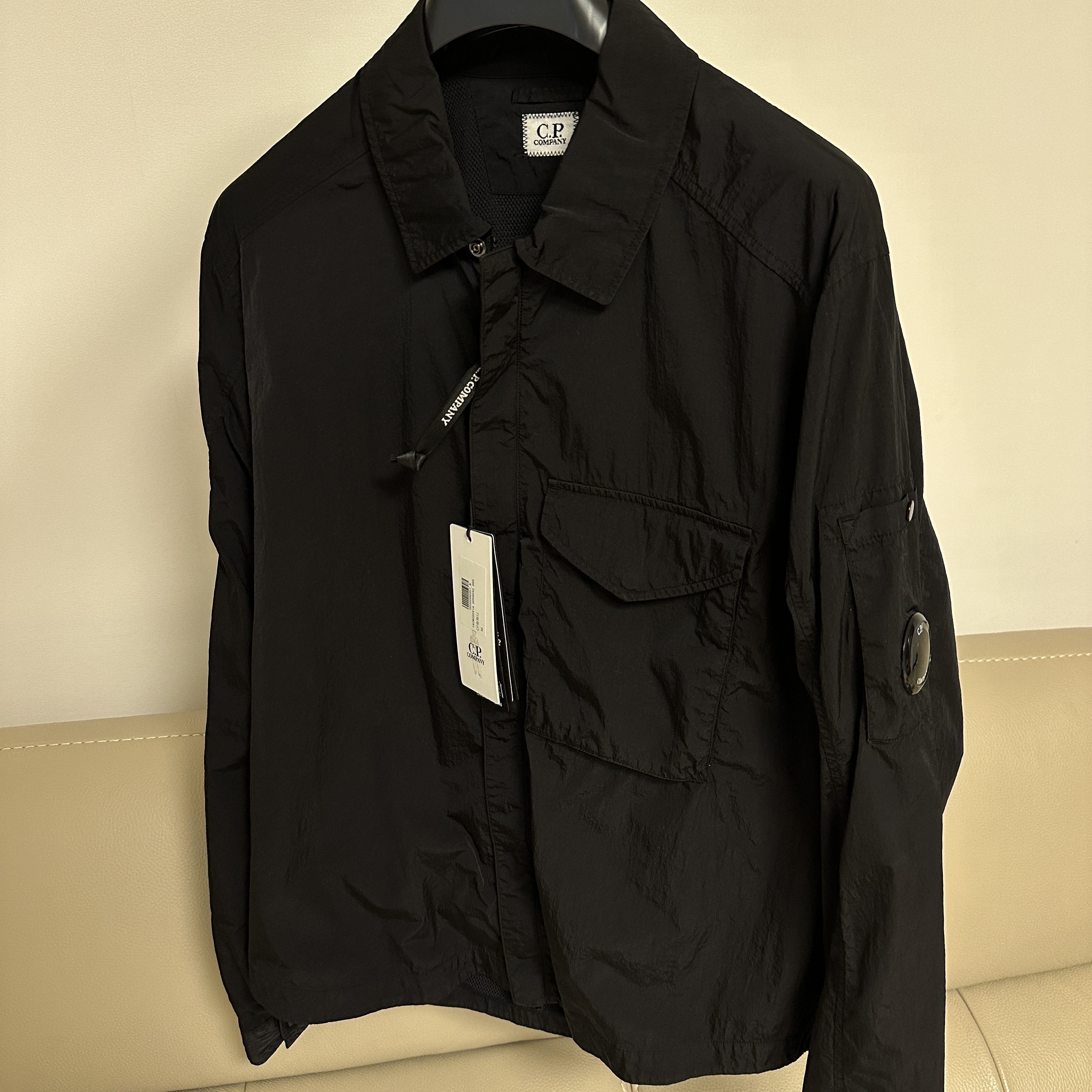 C.P. Company Chrome-R Overshirt Black - 23SS 착용 스타일 - 2