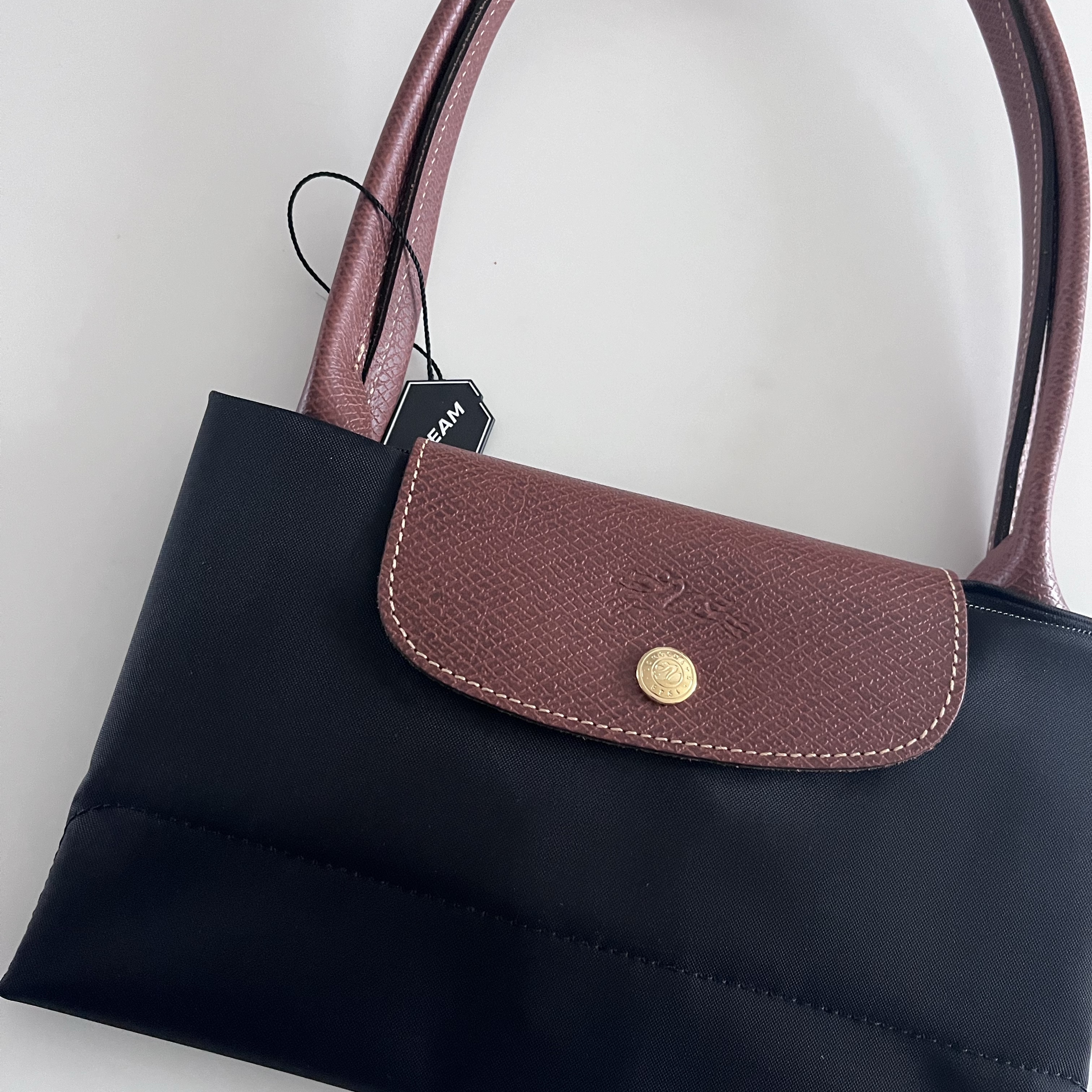 Longchamp Le Pliage Original Tote Bag L Black 착용 스타일