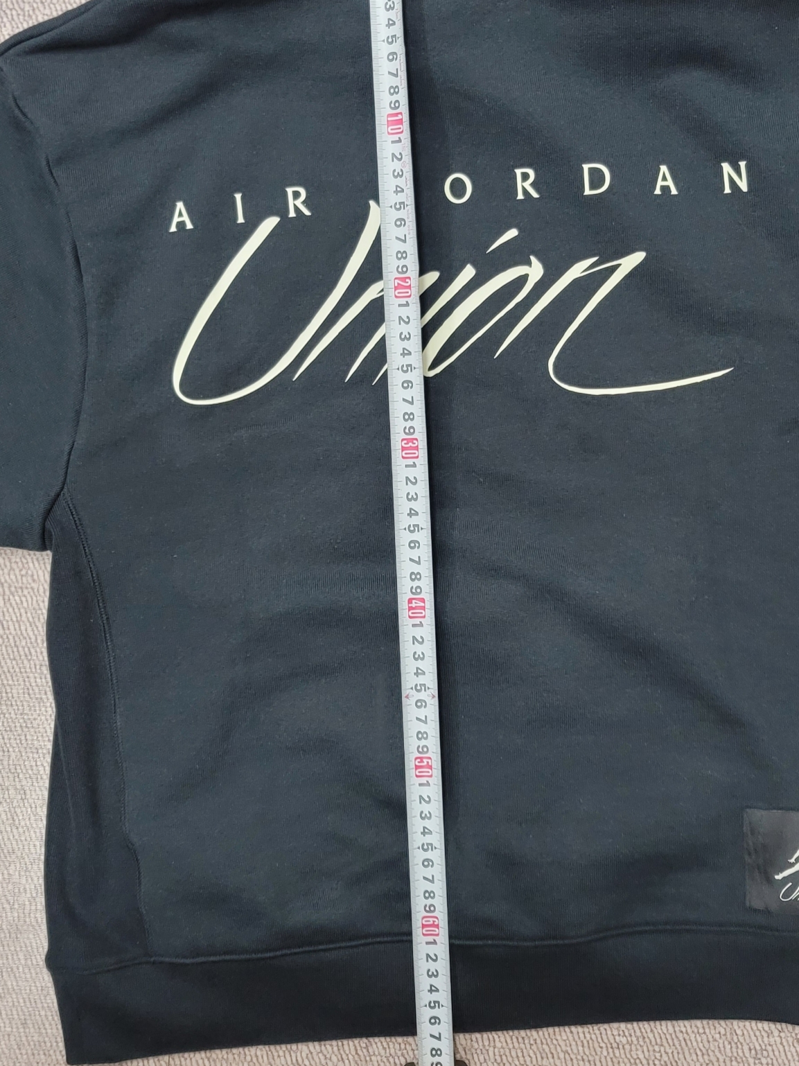 Jordan x Union Fleece Hoodie Black - Asia 착용 스타일 - 5