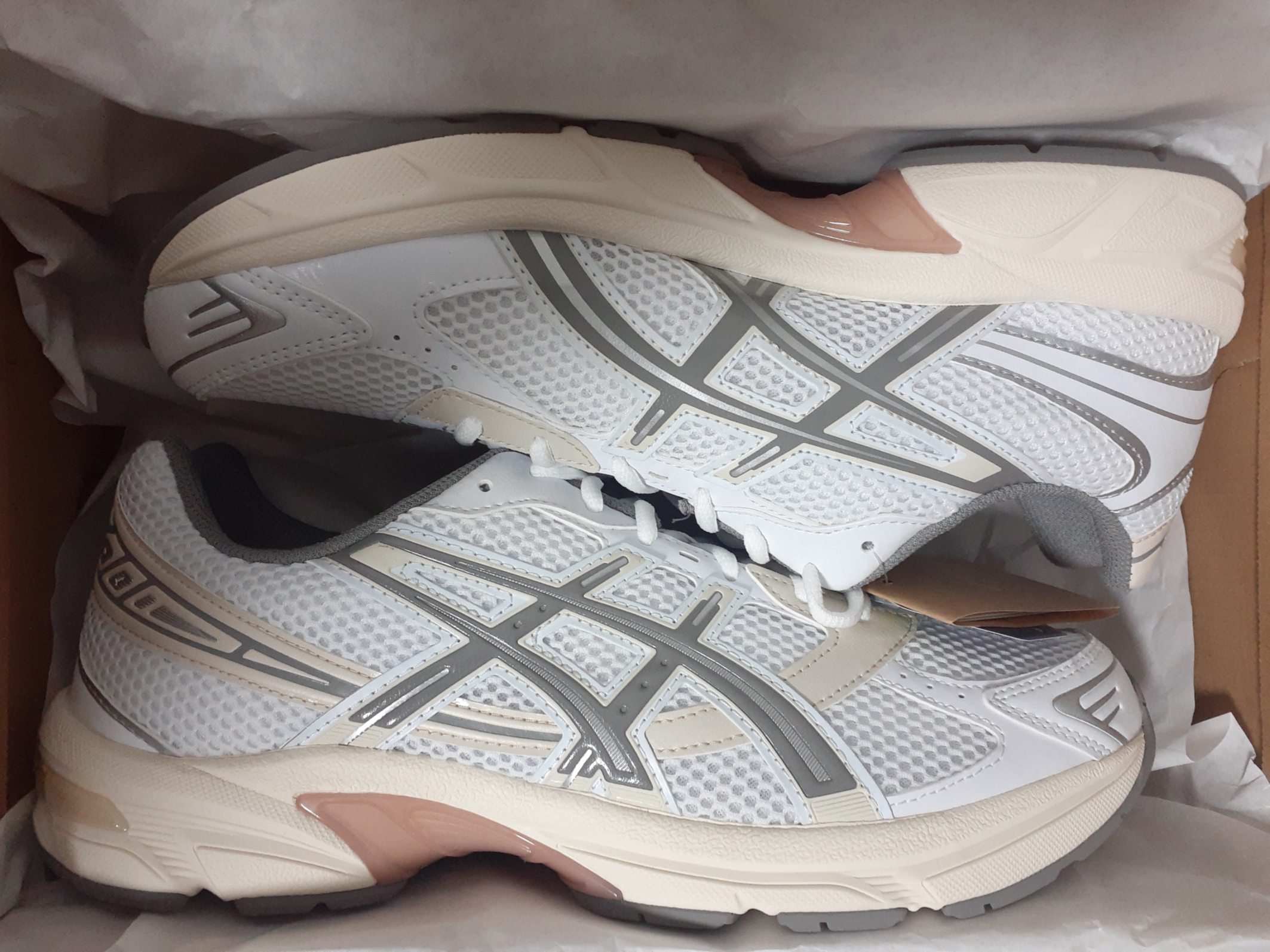 Asics Gel-1130 White Clay Grey 착용 스타일