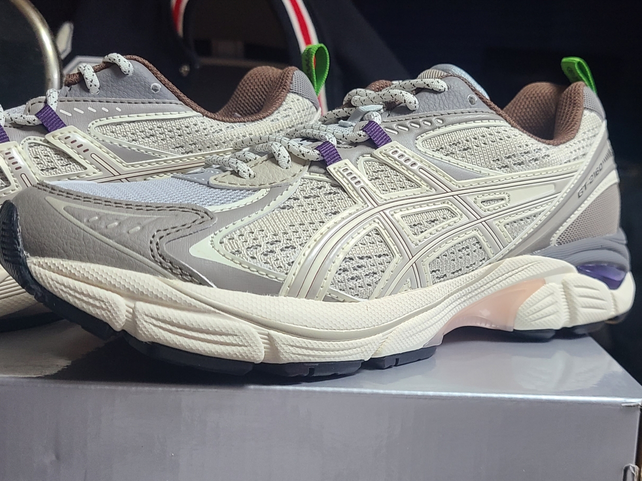 Asics x Wood Wood GT-2160 Cream Oatmeal 착용 스타일 - 1