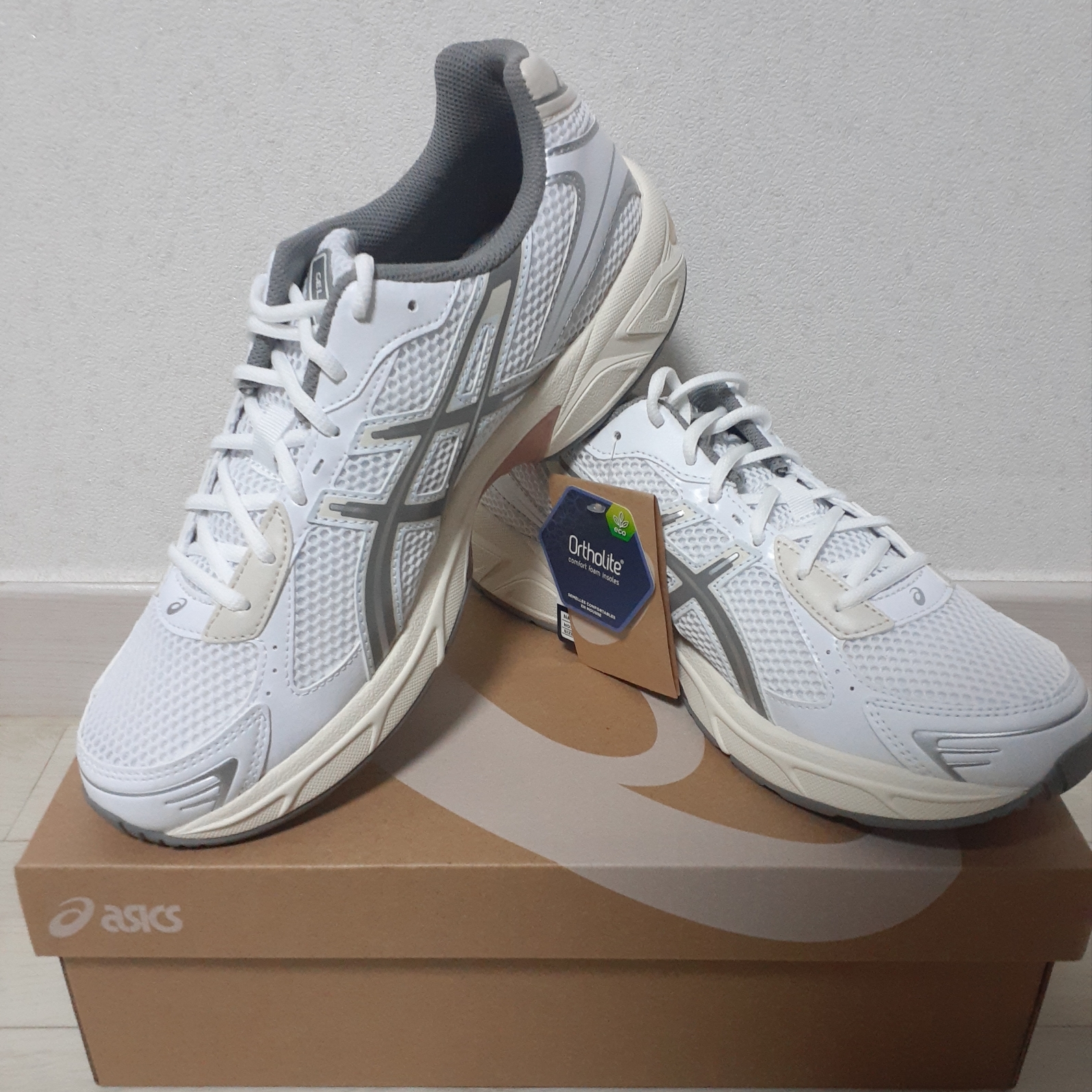 Asics Gel-1130 White Clay Grey 착용 스타일