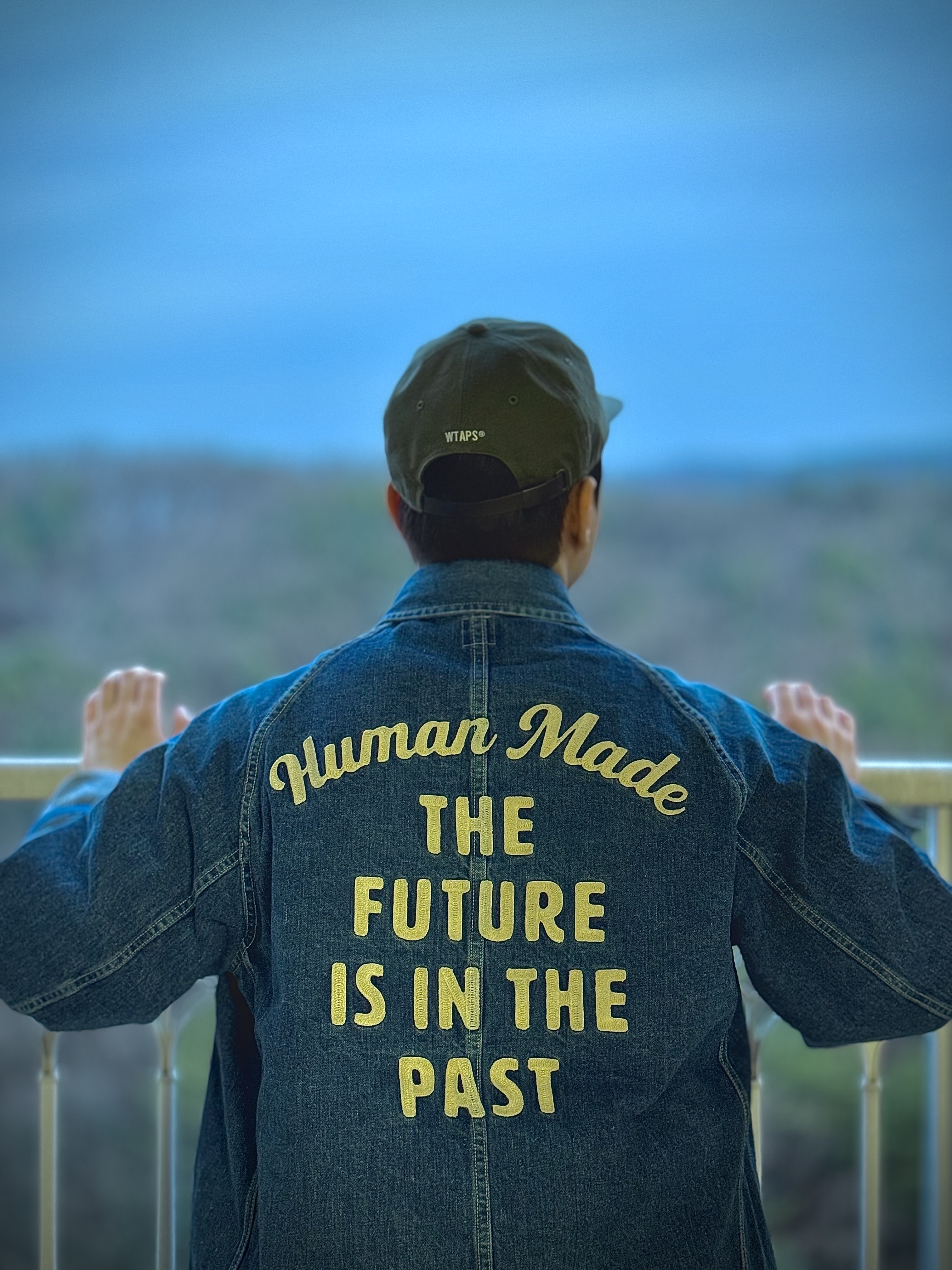 Human Made Denim Coverall Jacket Indigo 착용 스타일