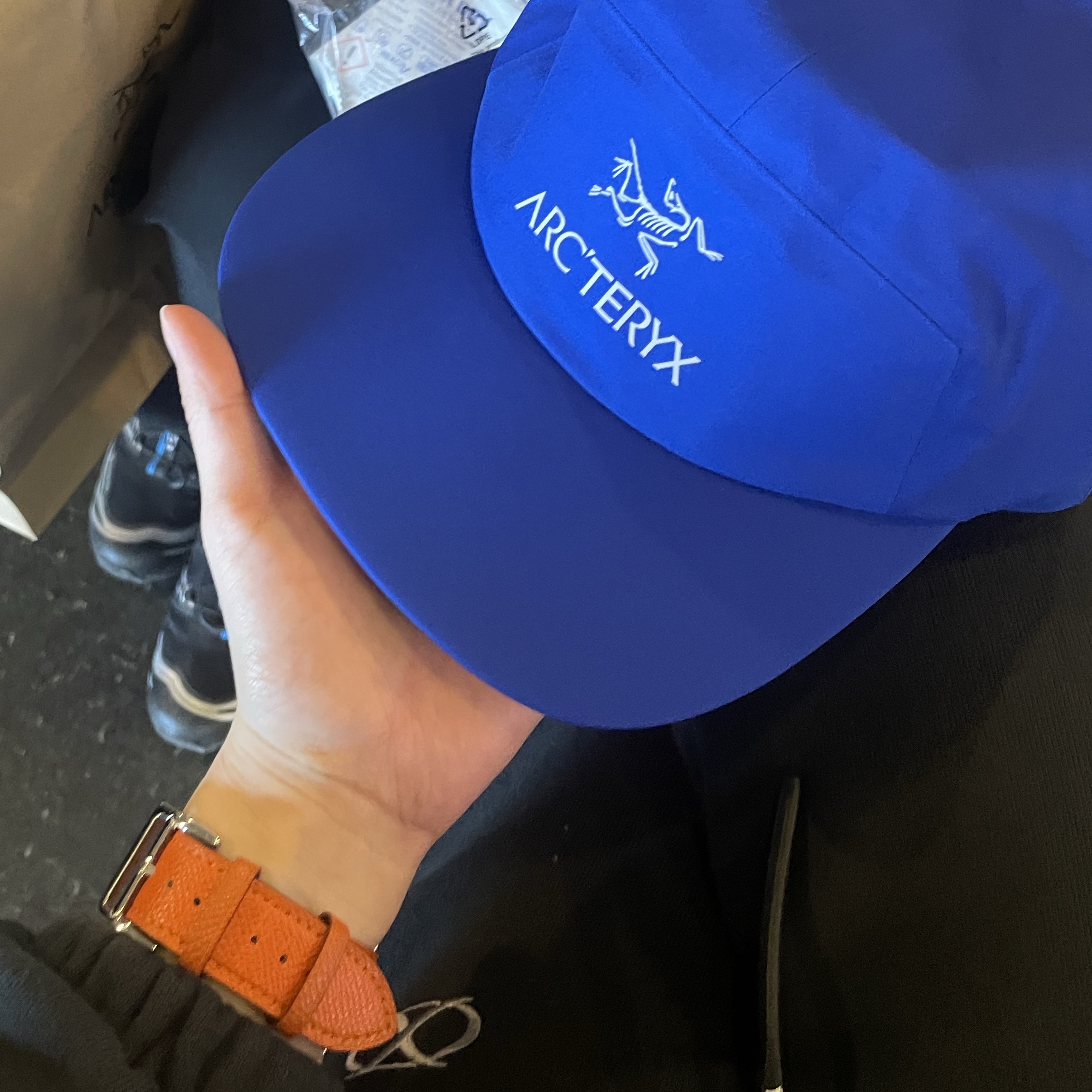 Arc'teryx Gore 5 Panel Cap Vitality 착용 스타일