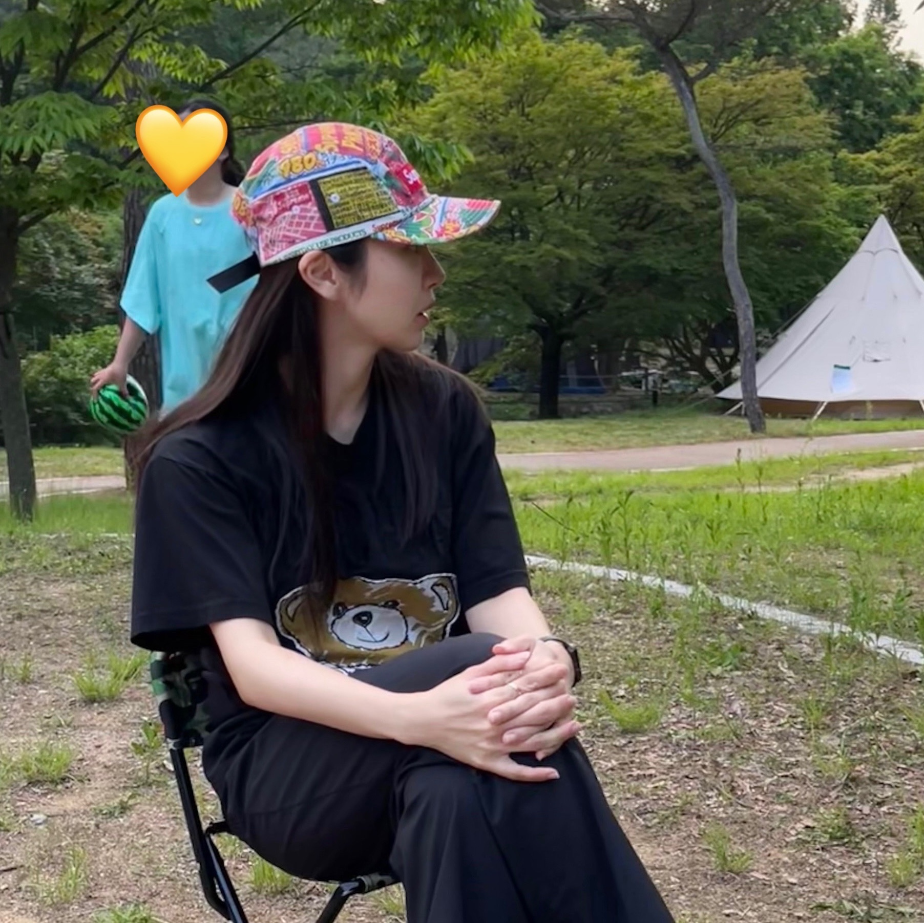 Supreme Special Offer Camp Cap Multi-Color - 22SS 착용 스타일 - 2