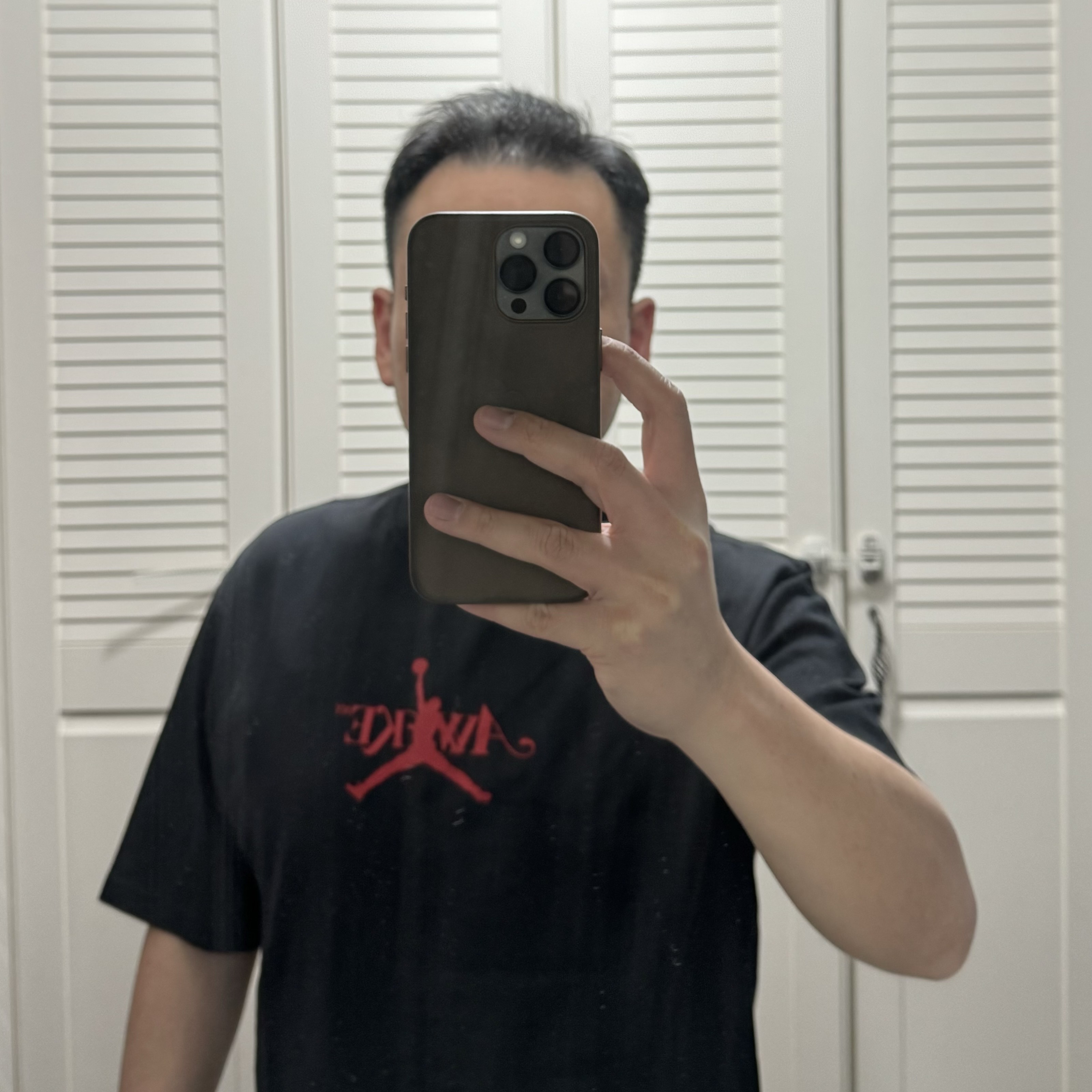 Jordan x Awake NY T-Shirts Black (FV9913-010) 착용 스타일