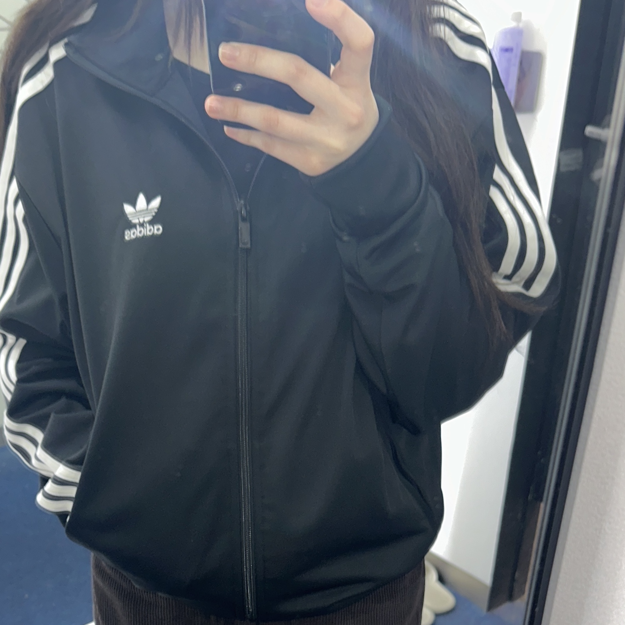 Adidas Adicolor Classics Firebird Track Top Black - KR Sizing 착용 스타일