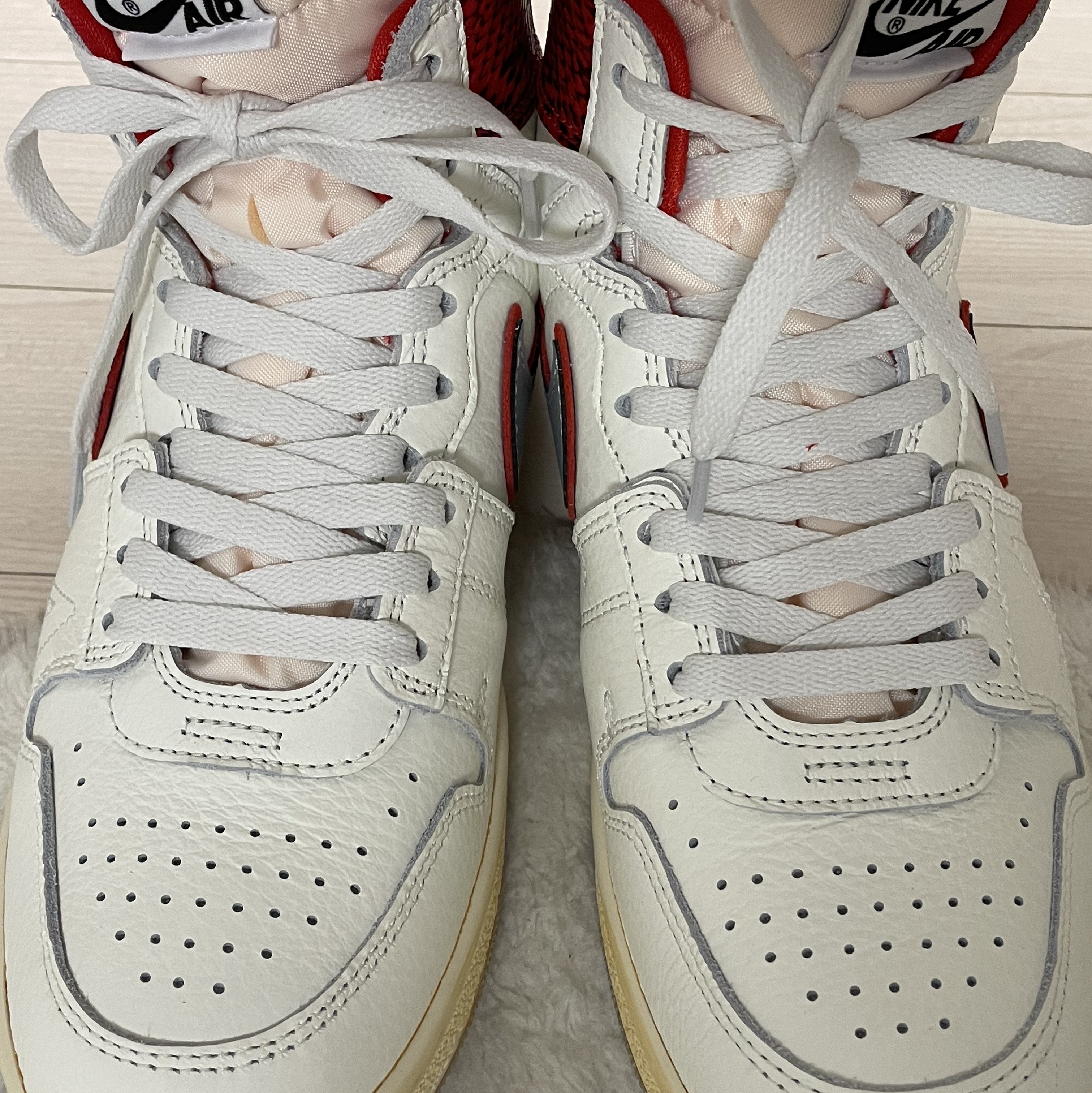Jordan x Awake NY Air Ship PE SP Sail University Red 착용 스타일 - 7