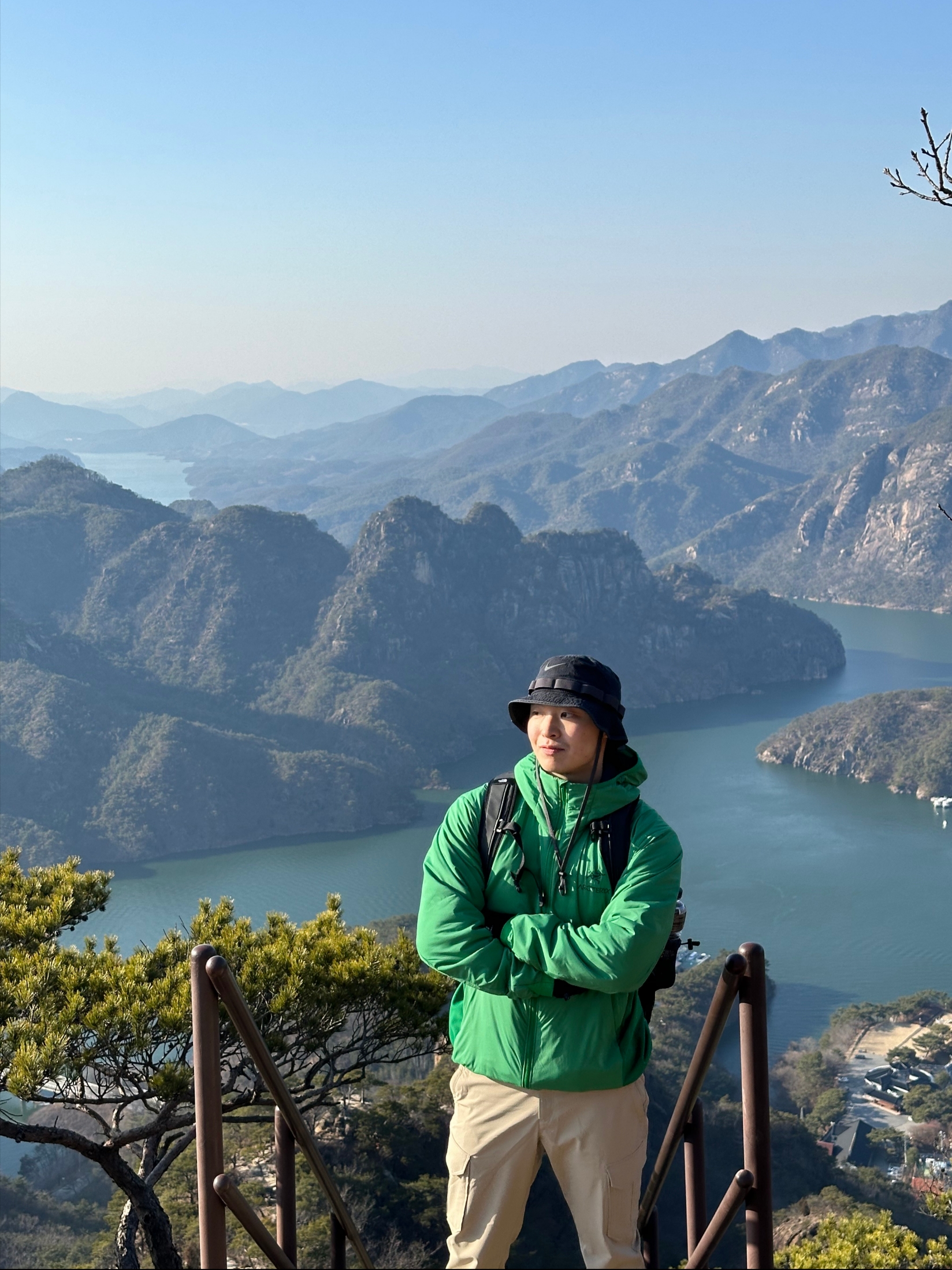 Arc'teryx Atom LT Hoody Jungle, (W) Arc'teryx Atom Jacket Solace 착용 스타일 - 3