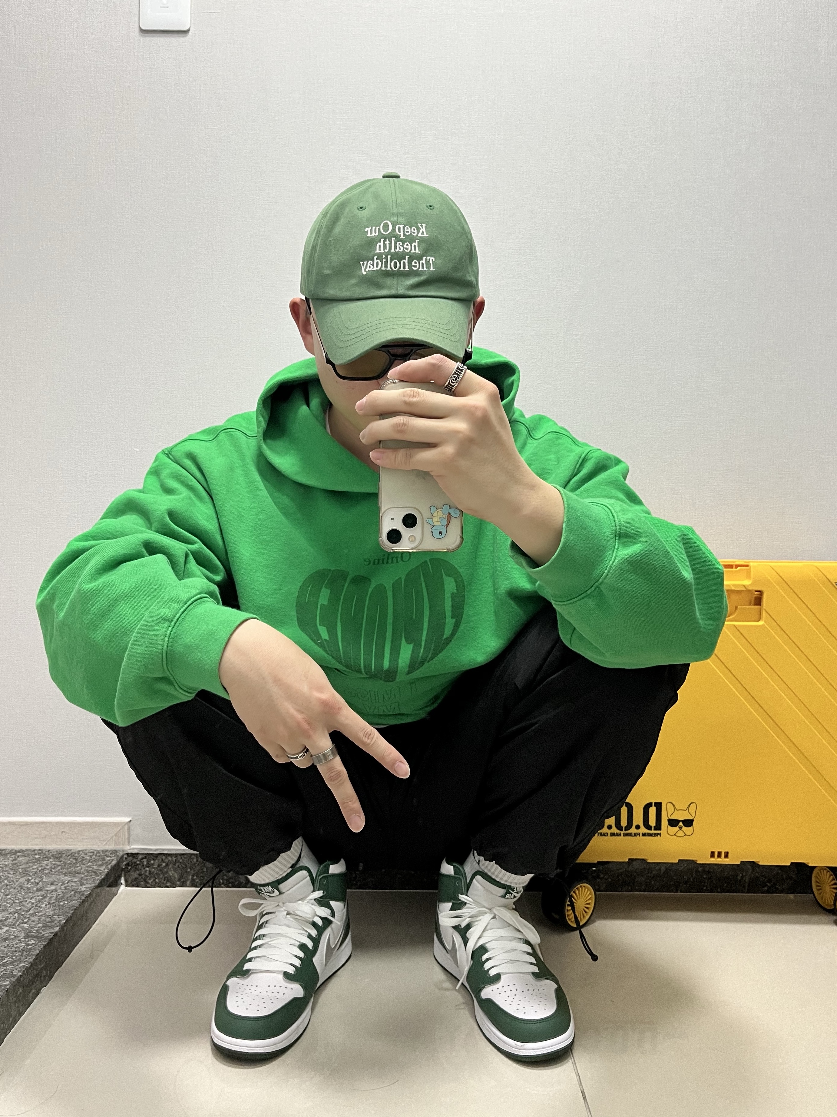 Jordan 1 Retro High OG Gorge Green 착용 스타일