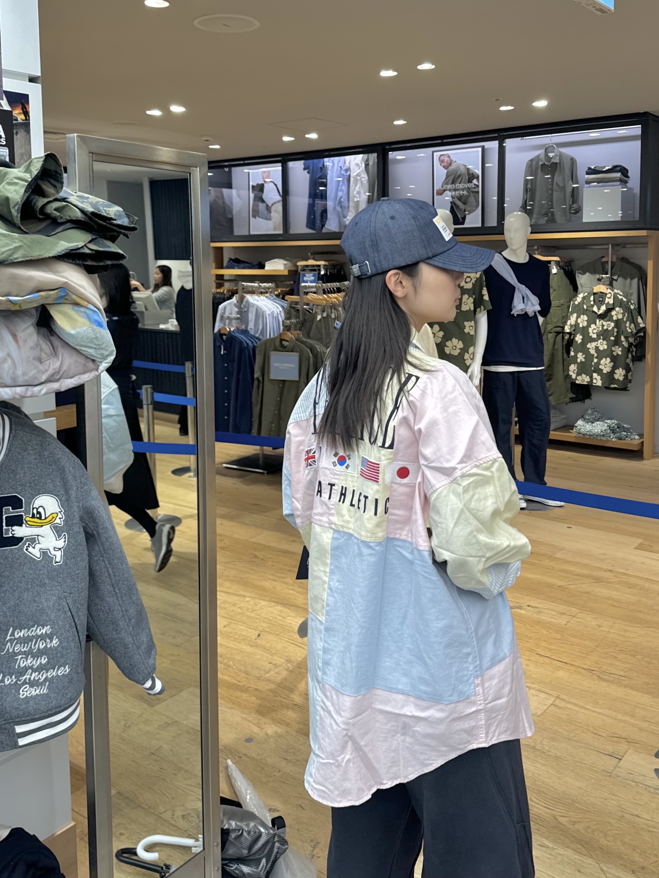 Palace x Gap Oxford Drop Shoulder Multi - 24SS 착용 스타일