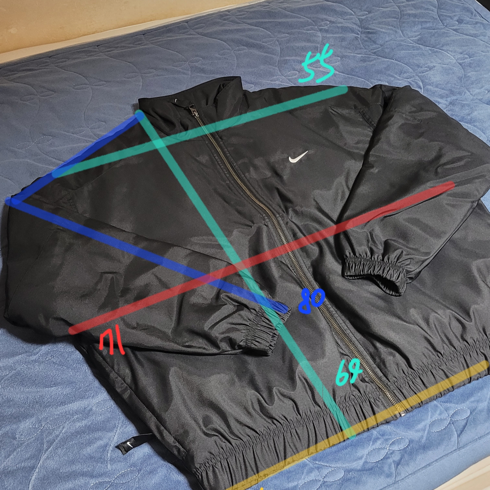 Nike NRG Solo Swoosh Satin Bomber Jacket Black - Asia 착용 스타일