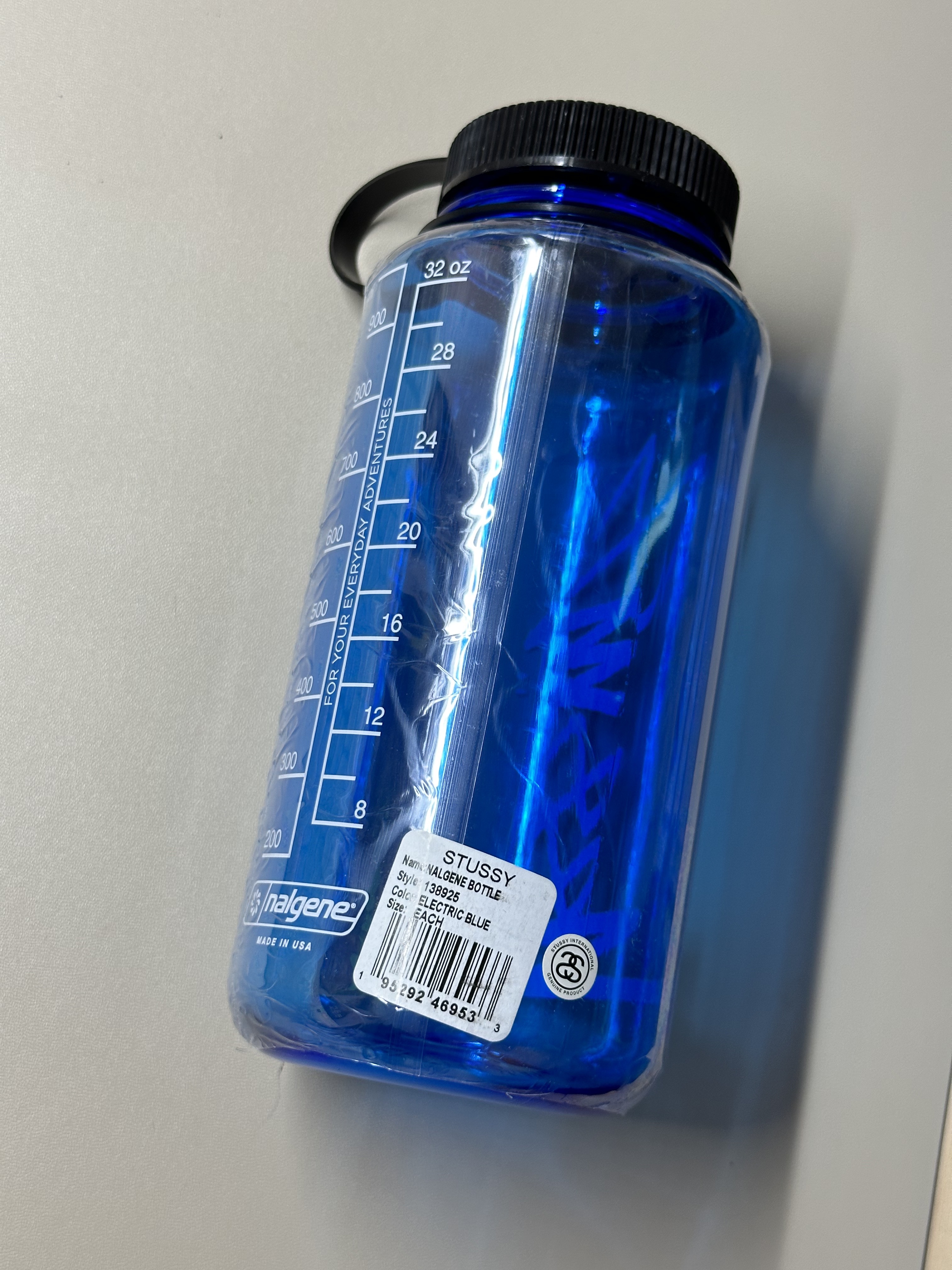 Stussy Nalgene Water Bottle Electric Blue 착용 스타일 - 3