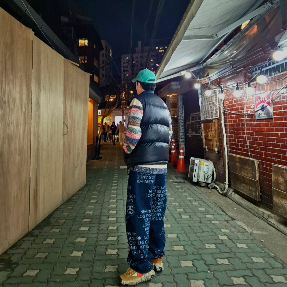 Stussy Big OL’ Jean City Link Denim One Wash, Nike Overbreak SP Fossil 착용 스타일