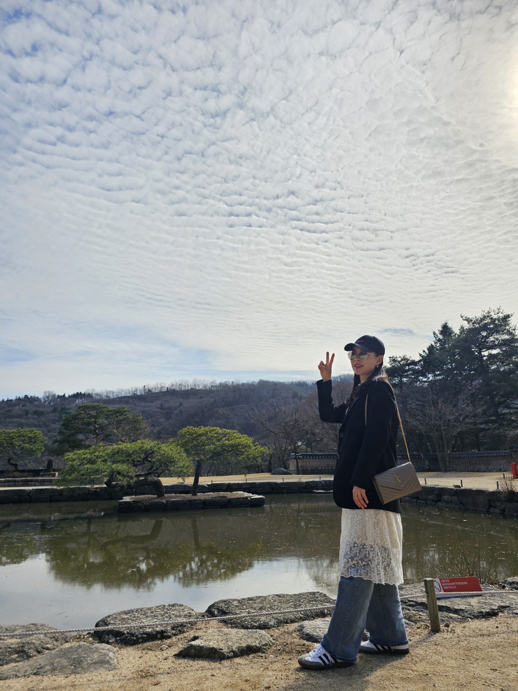 Adidas Samba Vegan White Black 착용 스타일 - 7