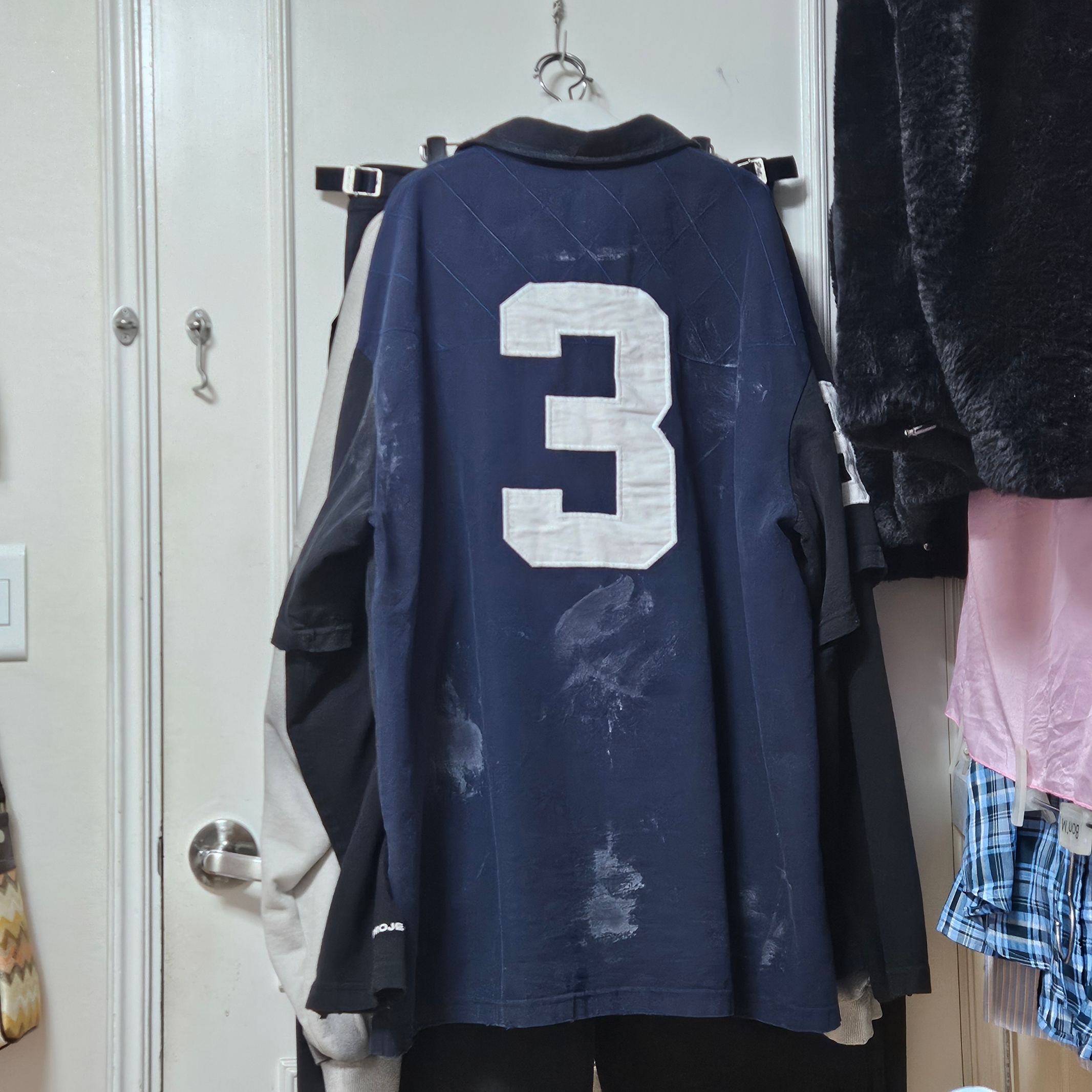 Project G/R Polo Parody Shirts Black 착용 스타일