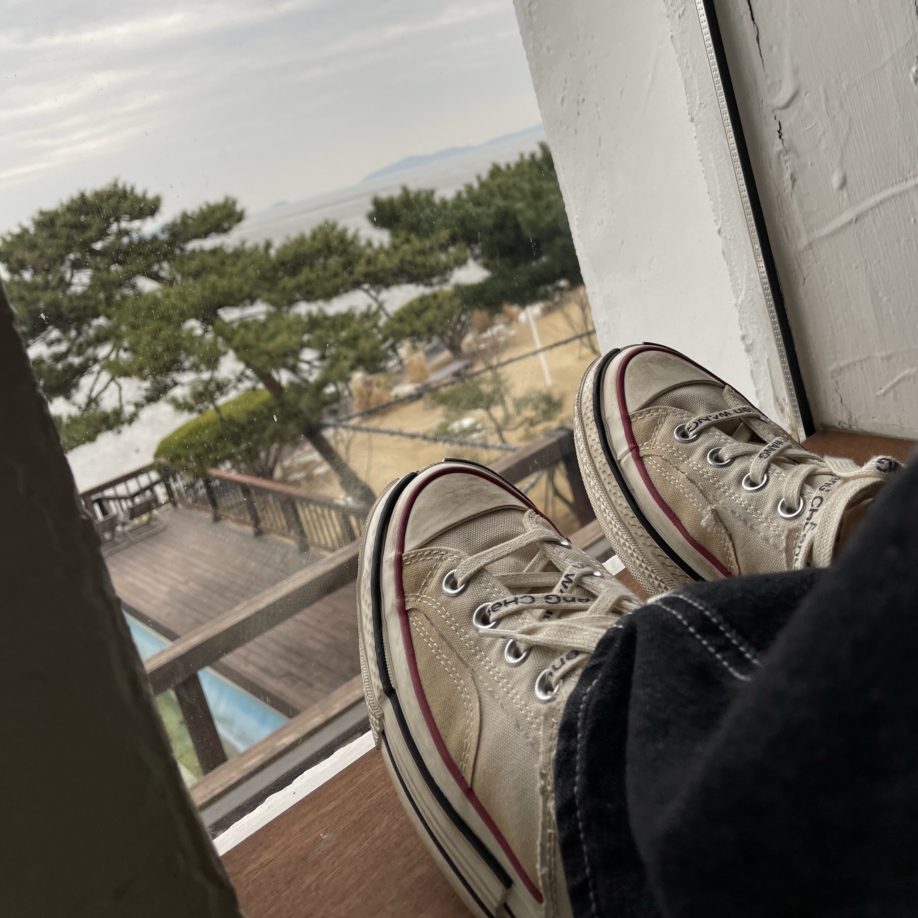Converse x Feng Chen Wang Chuck 70 Ox 2-in-1 Brown Rice 착용 스타일