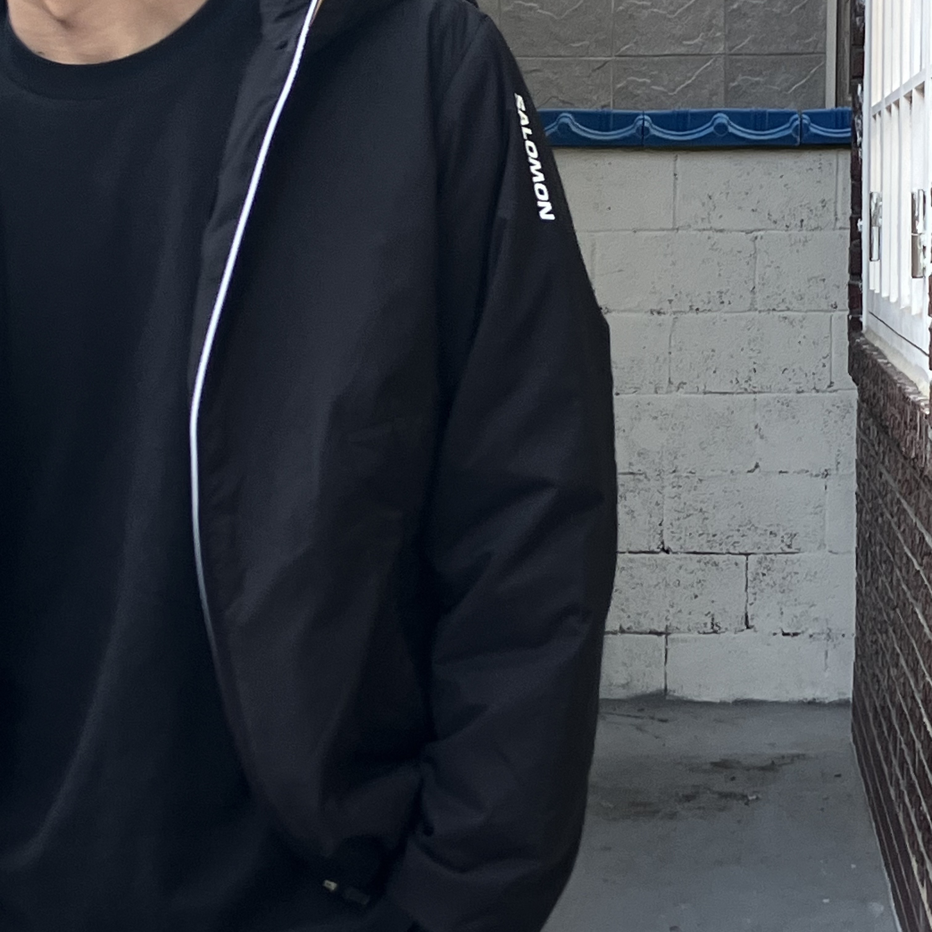 Salomon Modisay Jacket Black 착용 스타일