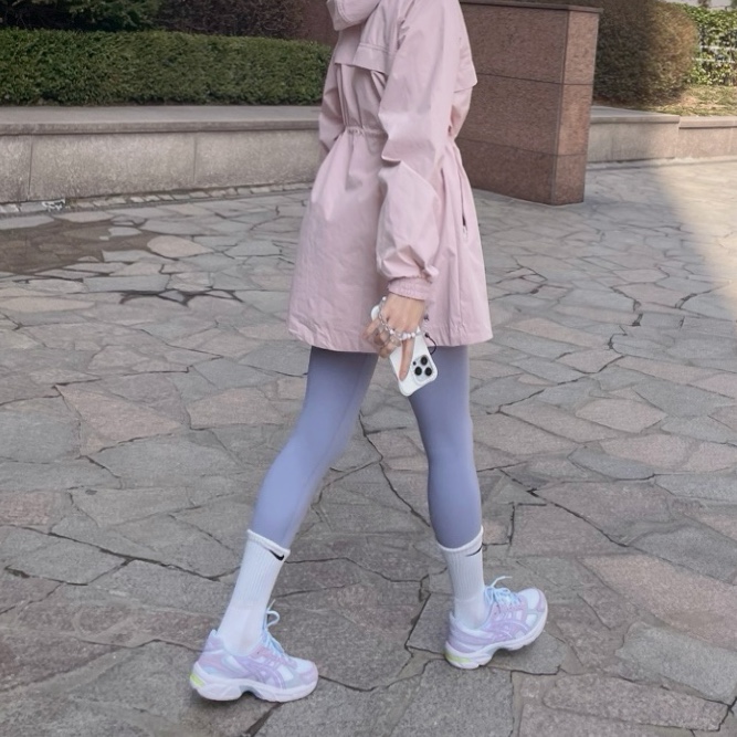 (W) Asics Gel-1130 White Lilac Tech 착용 스타일 - 2