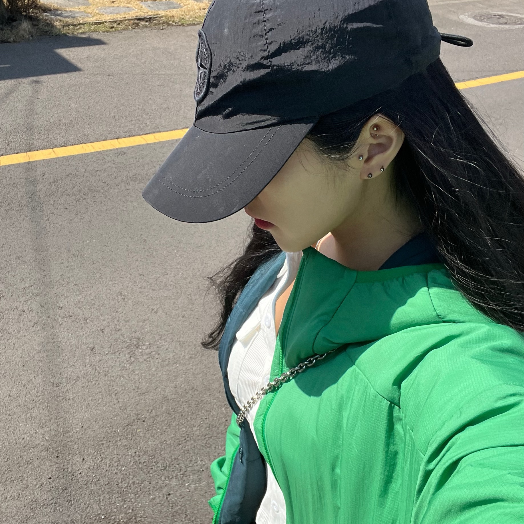Arc'teryx Atom LT Hoody Jungle 착용 스타일 - 3