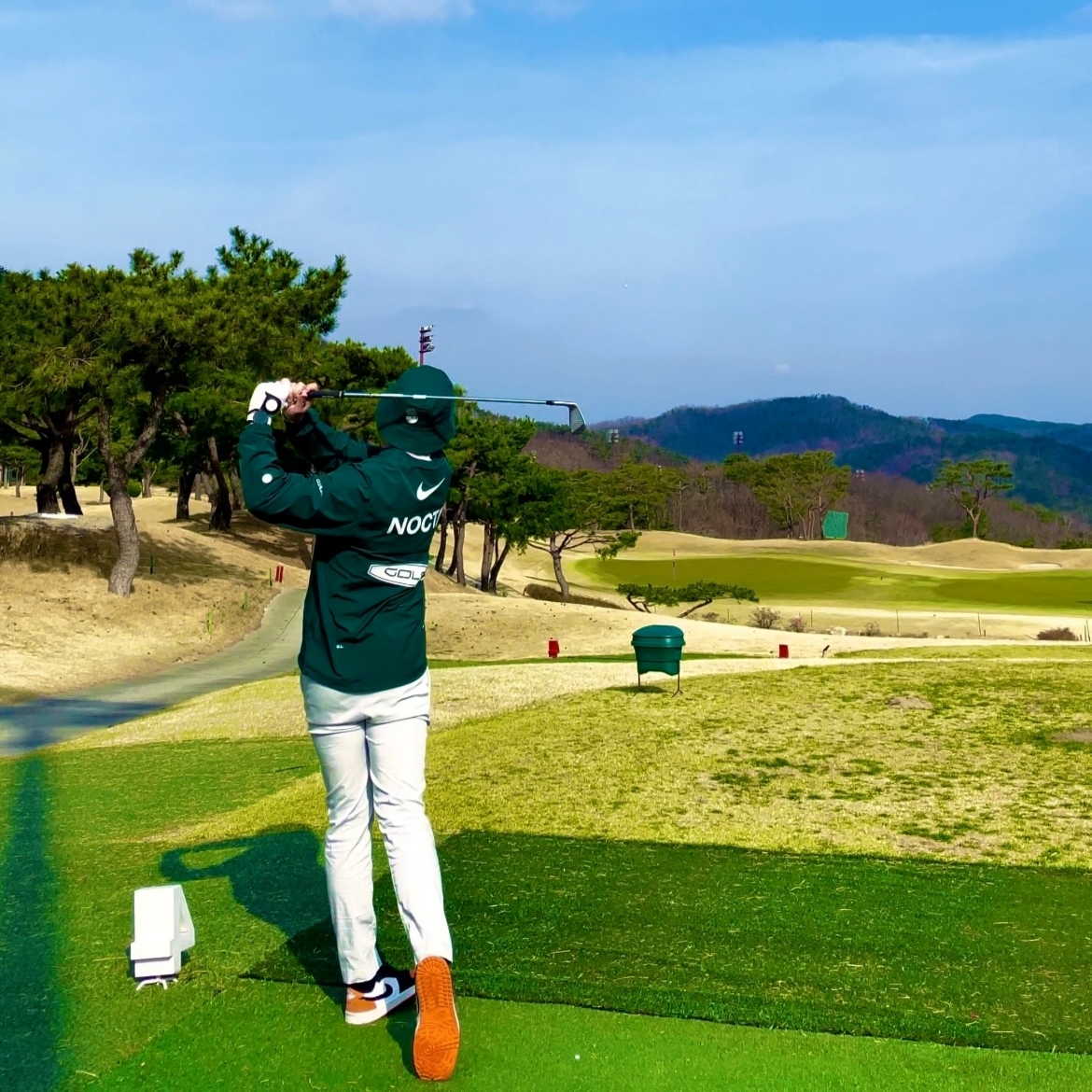 Nike x Drake Nocta Golf Crewneck Top Green - US/EU 착용 스타일