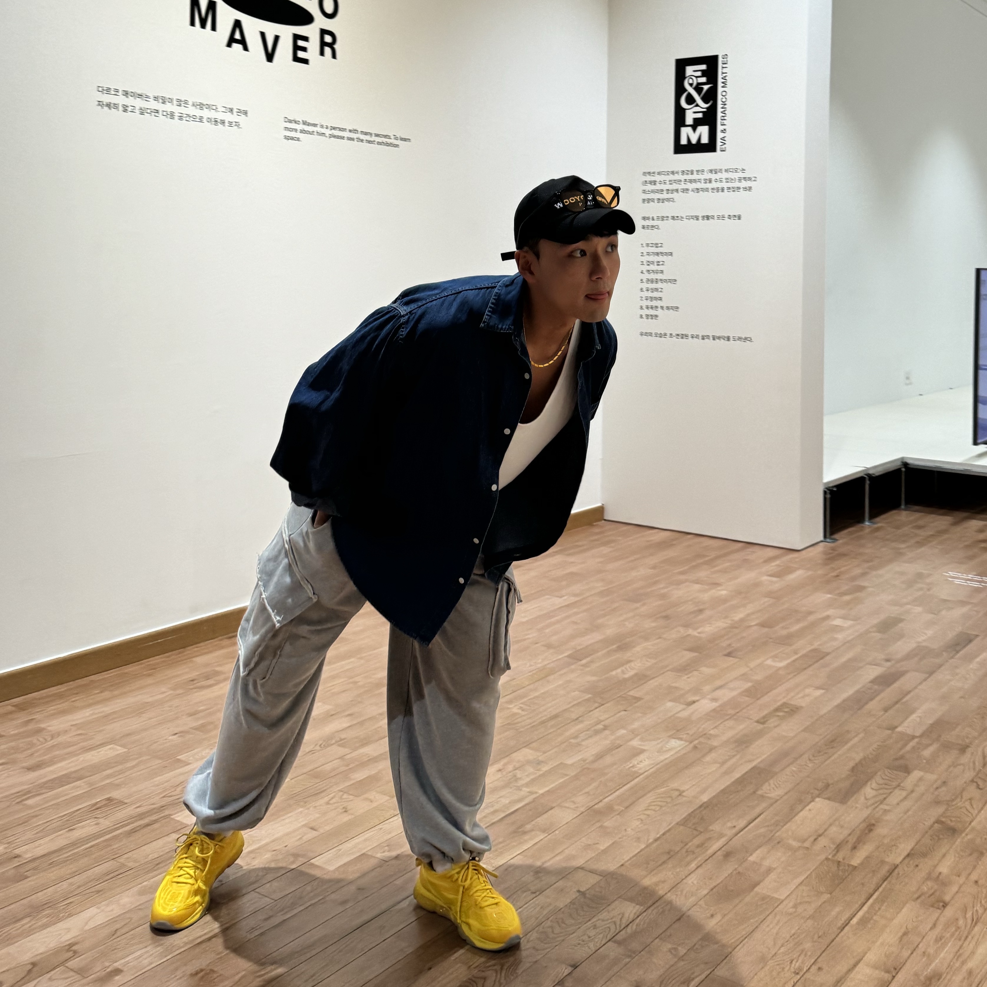 Asics x C.P. Company Gel-Quantum 360 VIII Yellow, Wooyoungmi Lenticular Embroidered Ball Cap Black - 23SS 착용 스타일