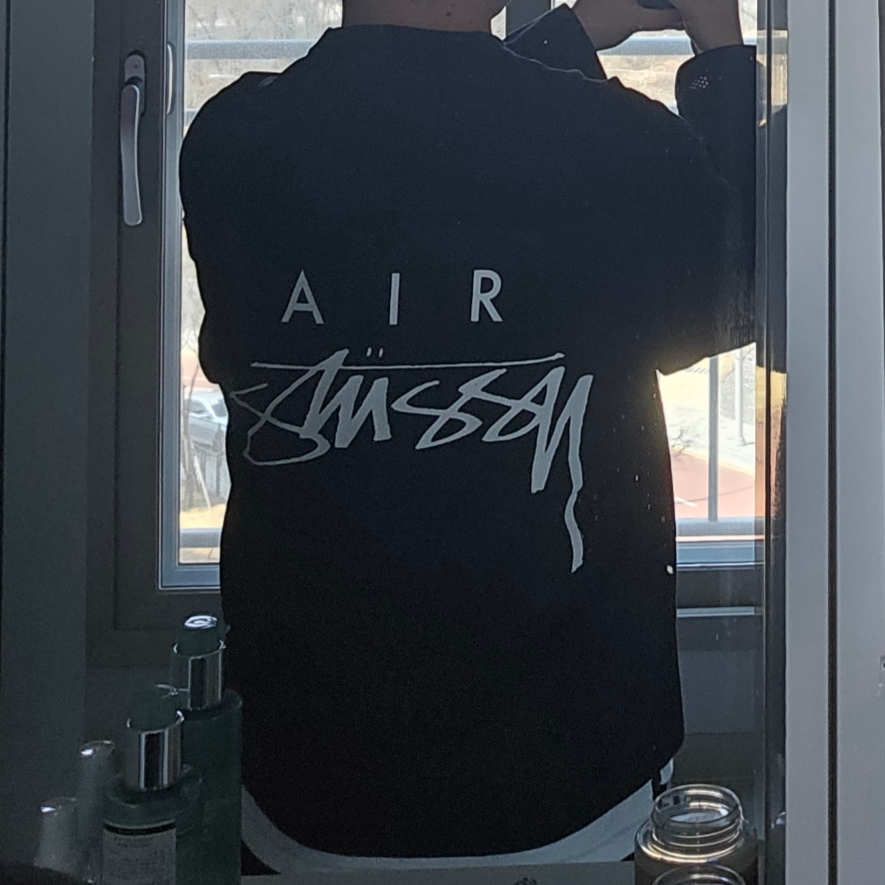 Nike x Stussy Long Sleeve Top Black (FJ9164-010) 착용 스타일